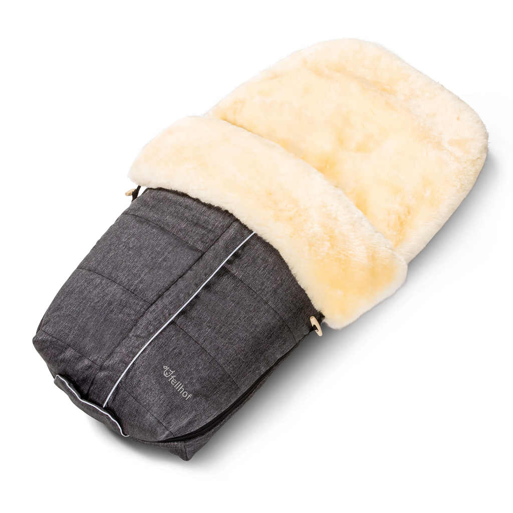 fellhof Lammfell Fußsack Aspen