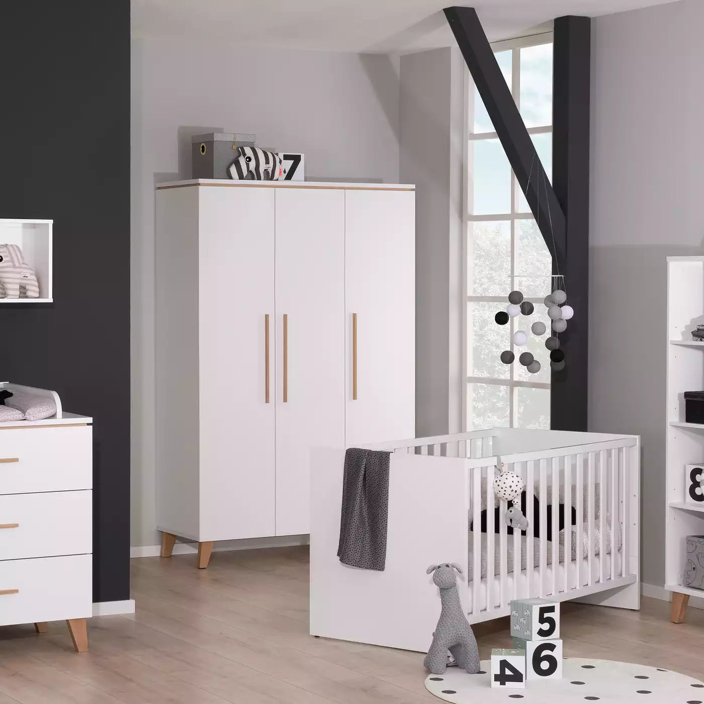 PAIDI 3-türiger Kleiderschrank Julie
