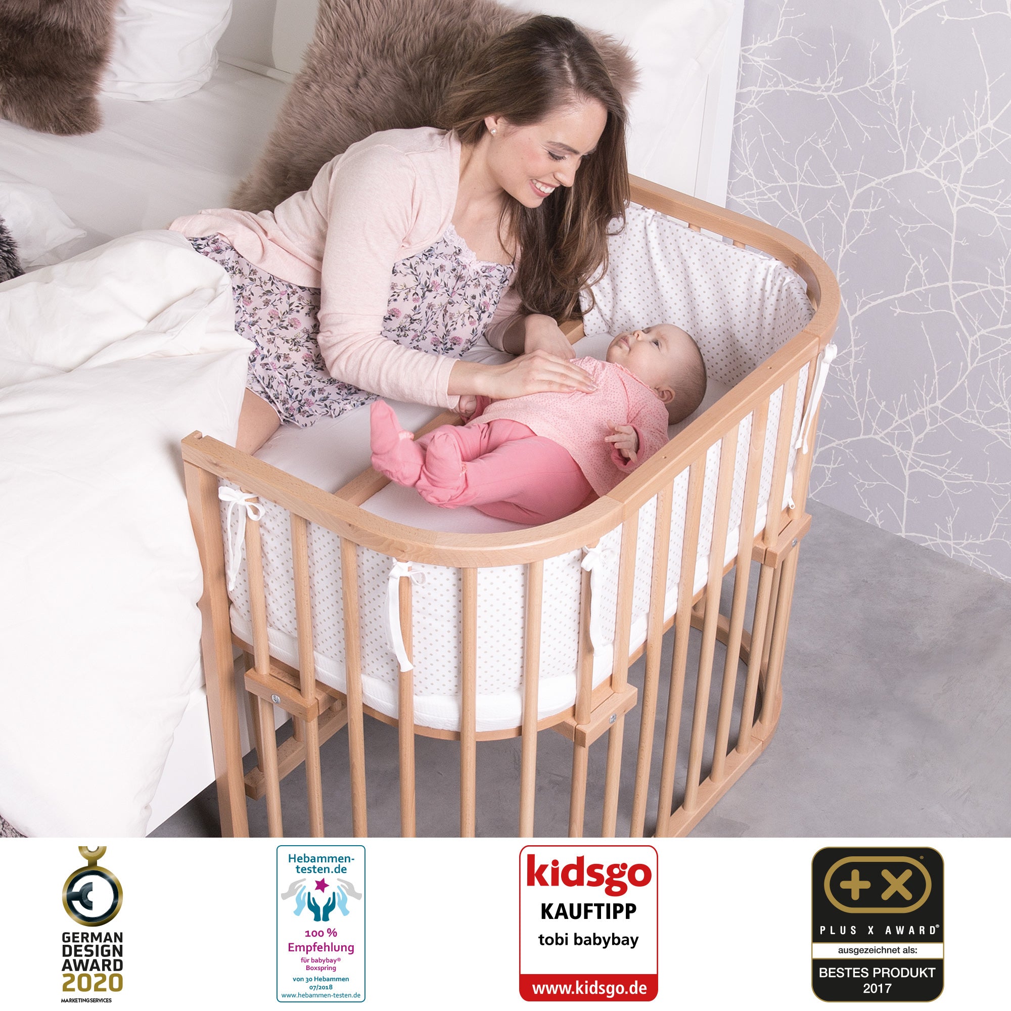 babybay Babybay Maxi Comfort Plus weiß lackiert