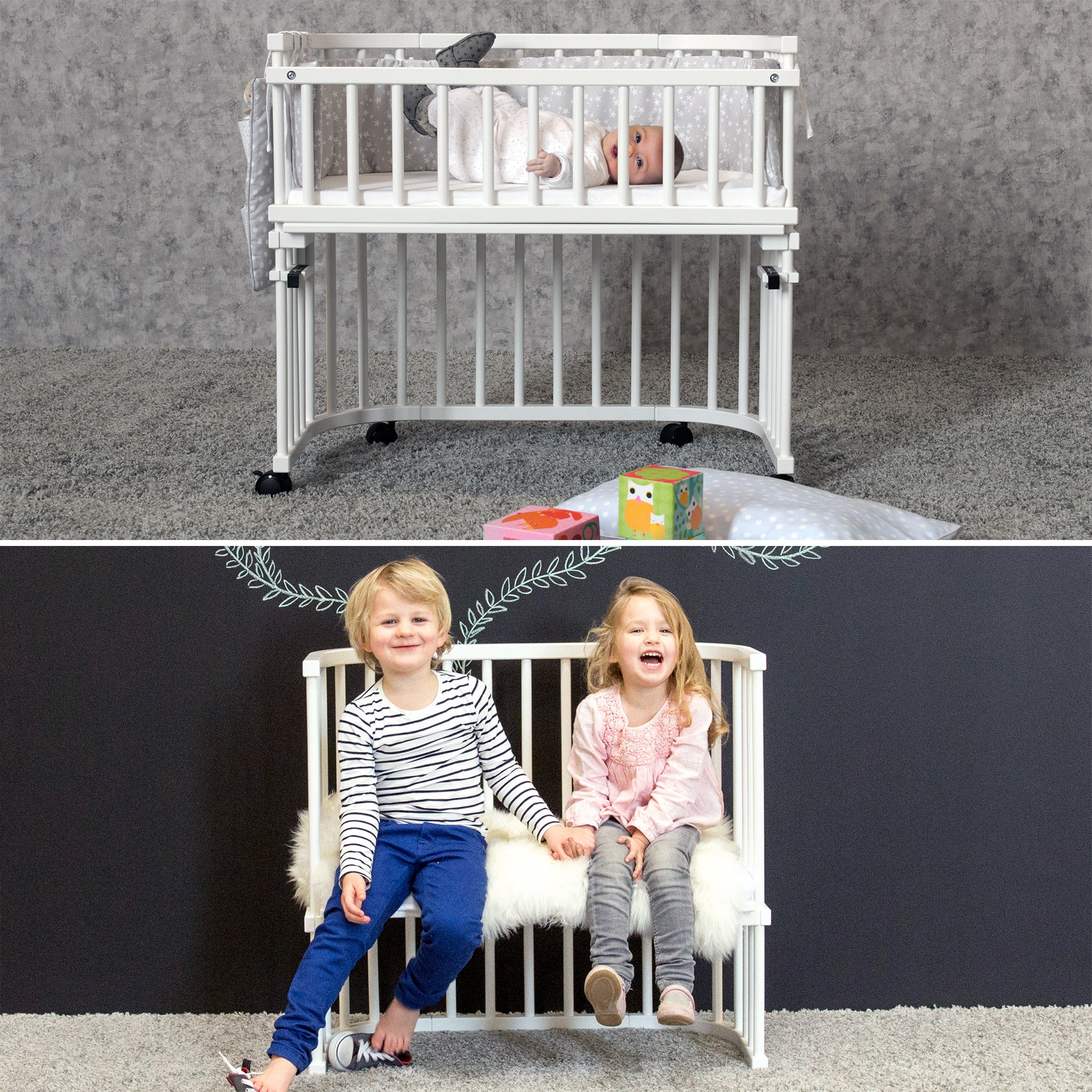 babybay Babybay Boxspring Comfort Plus weiß lackiert