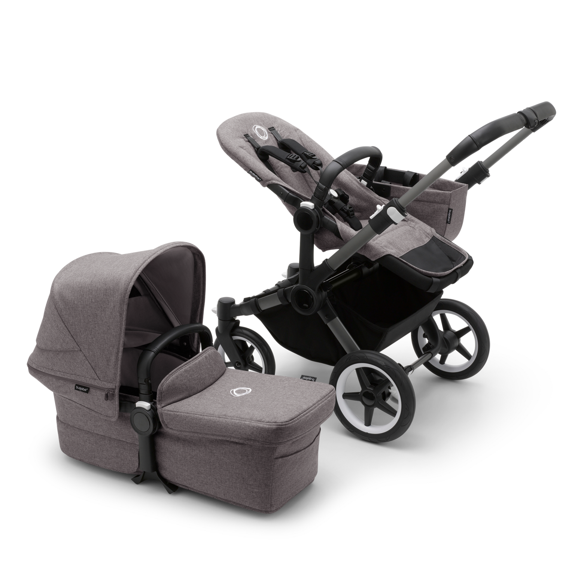 bugaboo Donkey 5 Mono-Kinderwagen, erweiterbar, Stormy Blue