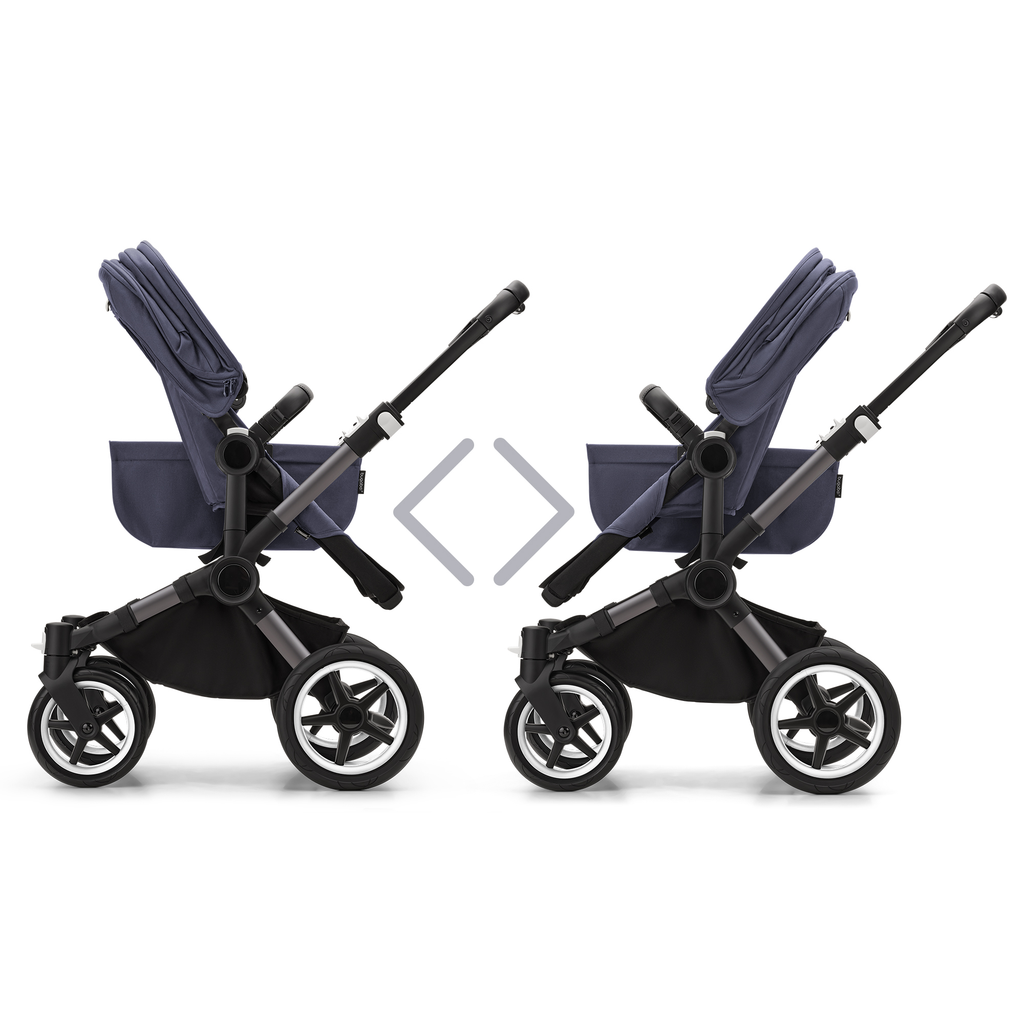 bugaboo Donkey 5 Mono-Kinderwagen, erweiterbar, Stormy Blue