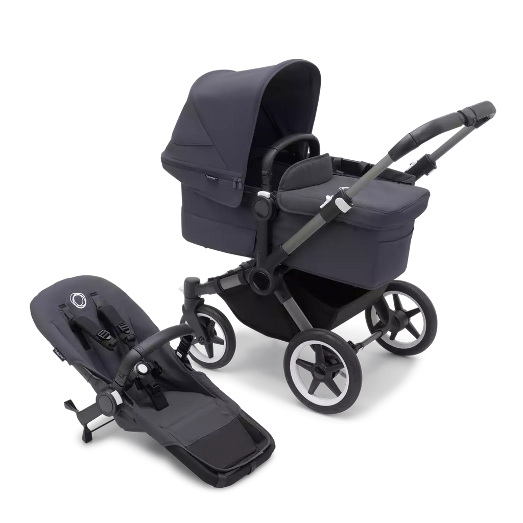 bugaboo Donkey 5 Mono-Kinderwagen, erweiterbar, Stormy Blue