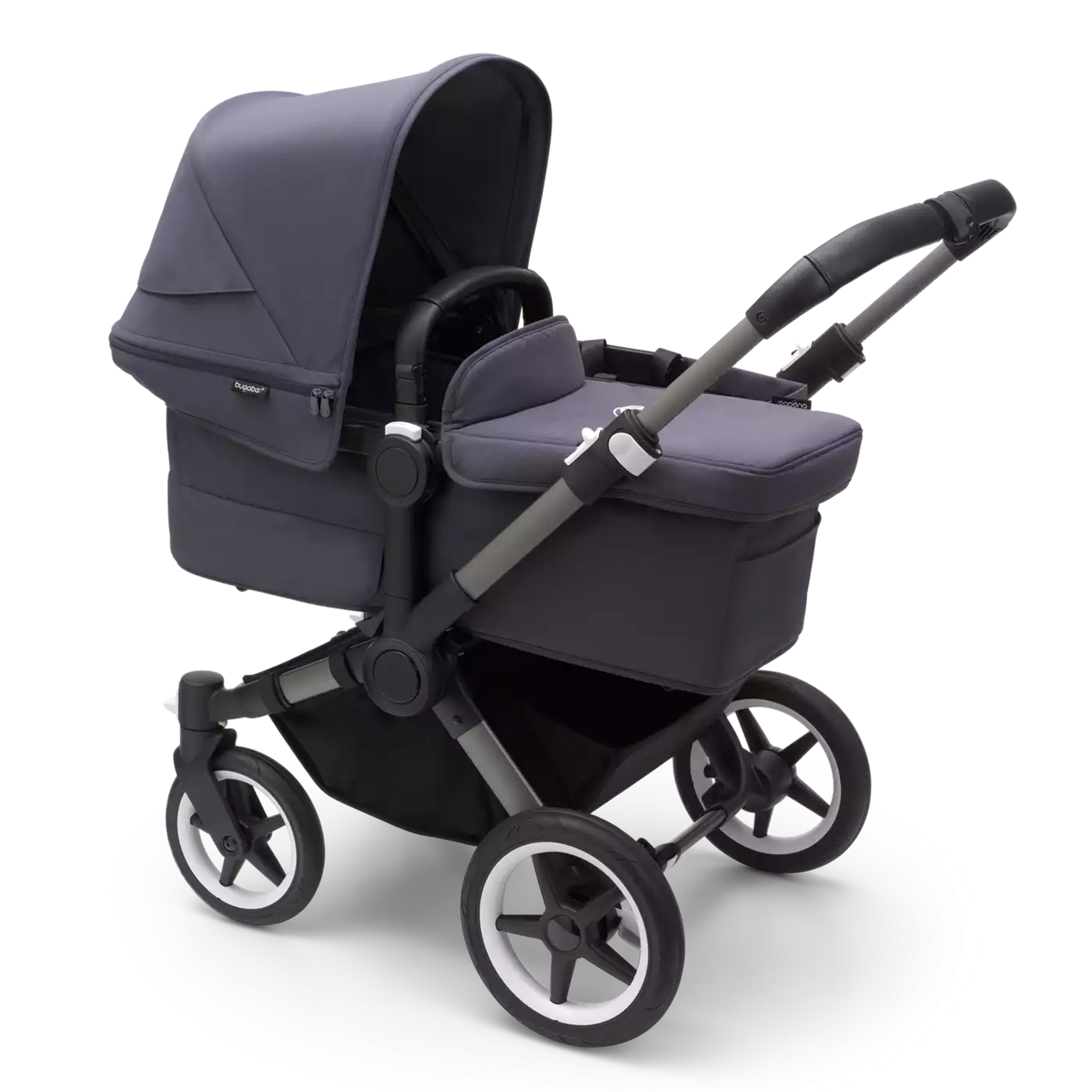 bugaboo Donkey 5 Mono-Kinderwagen, erweiterbar, Stormy Blue