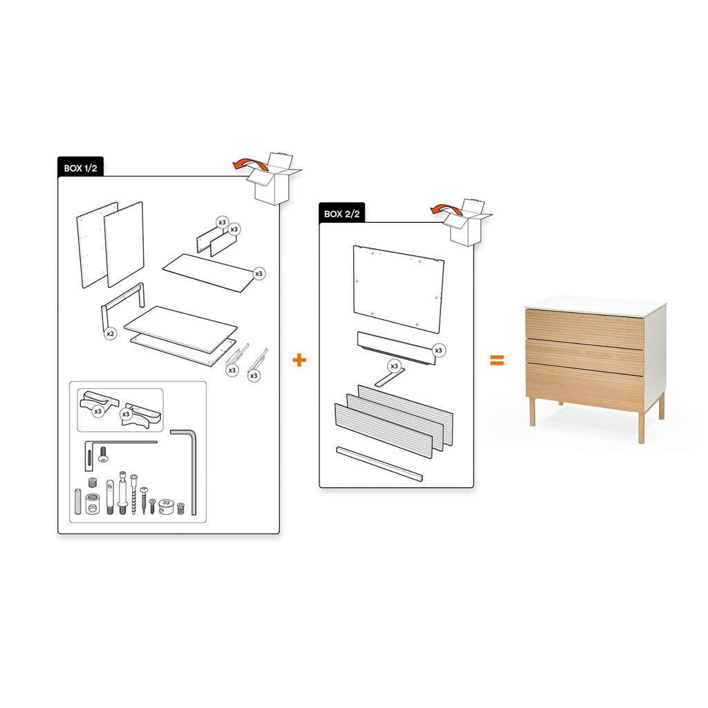 STOKKE Sleepi™ Kommode White Teil 1 von 2