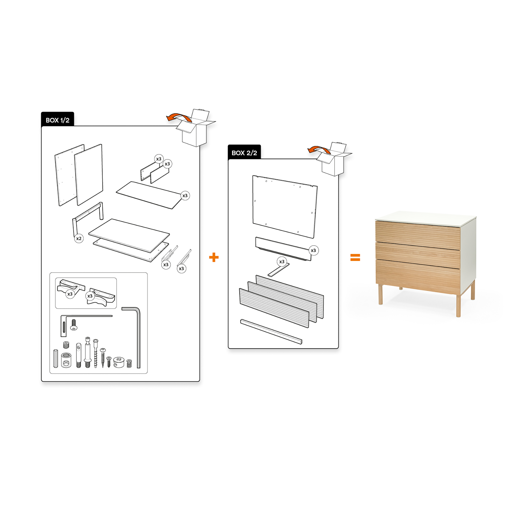 STOKKE Sleepi™ Kommode White Teil 1 von 2