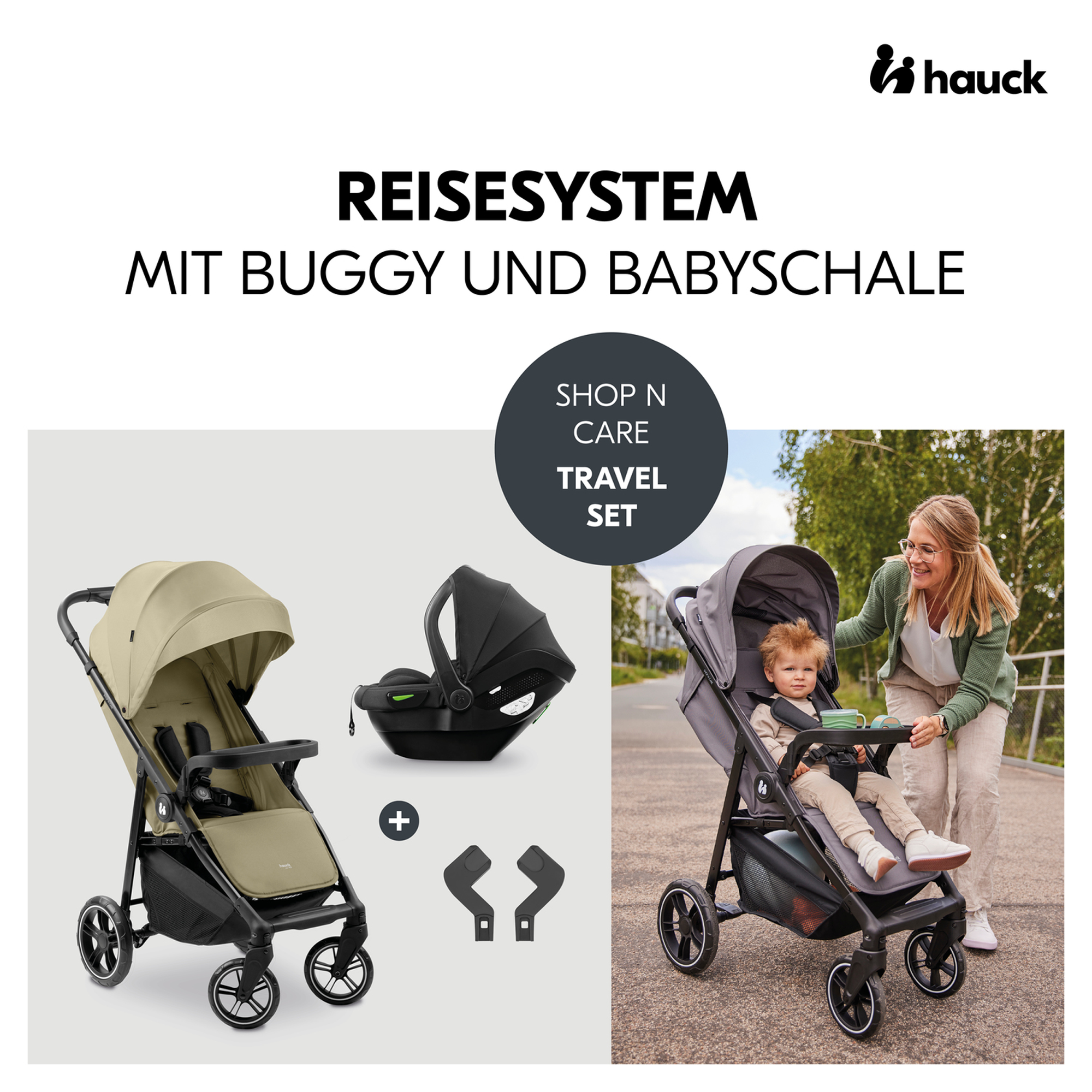 hauck Shop N Care Travel Set Olive