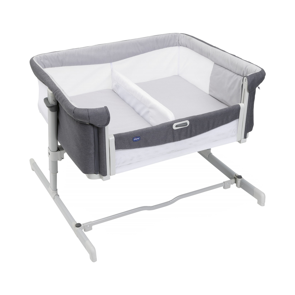 chicco Beistellbett NEXT2ME Twins Magnet Grey