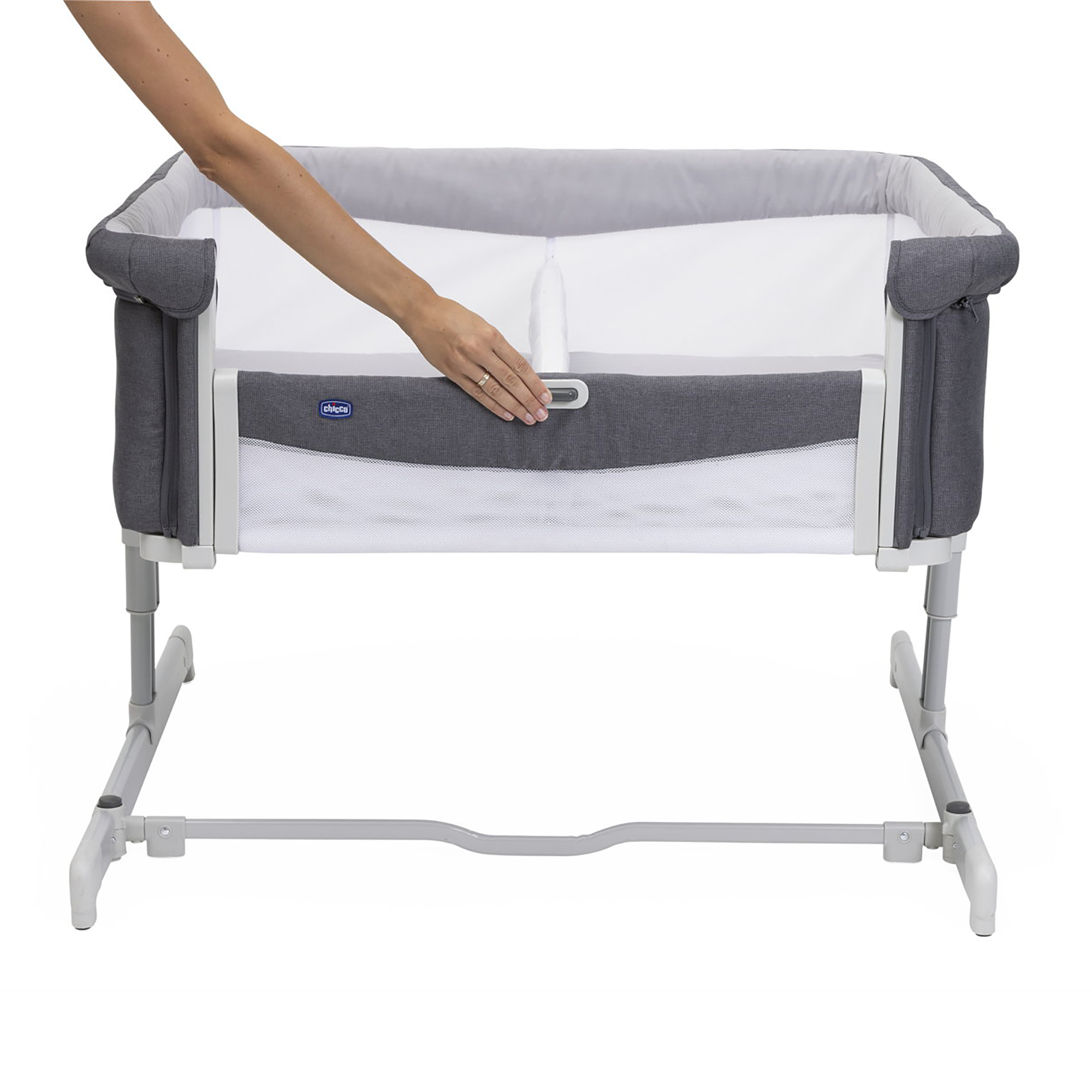 chicco Beistellbett NEXT2ME Twins Magnet Grey