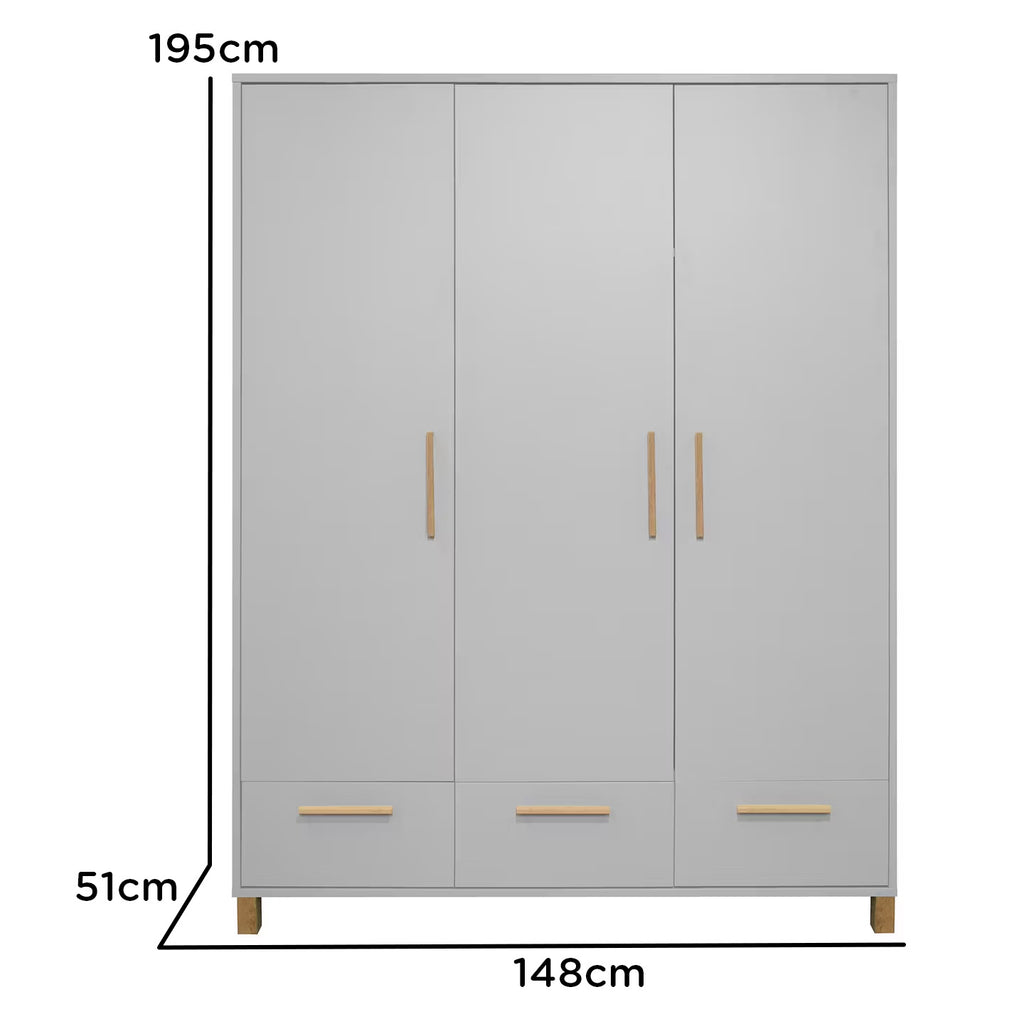 Mäusbacher 3-türiger Kleiderschrank Olivia