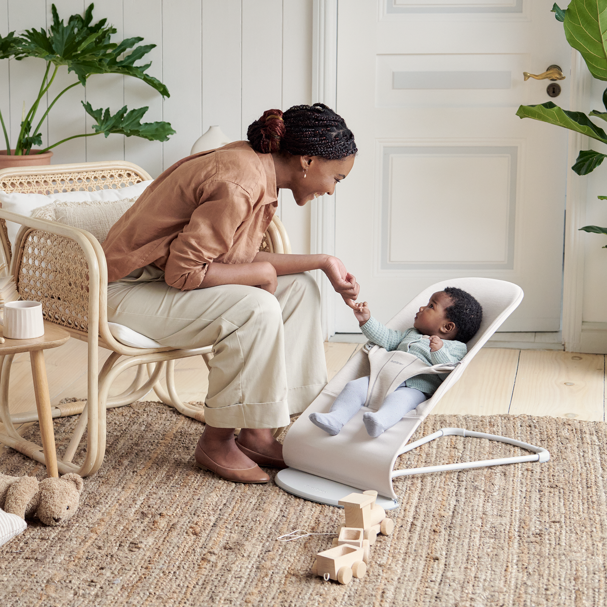 BABYBJÖRN Babywippe Bliss 3D Jersey Light Beige