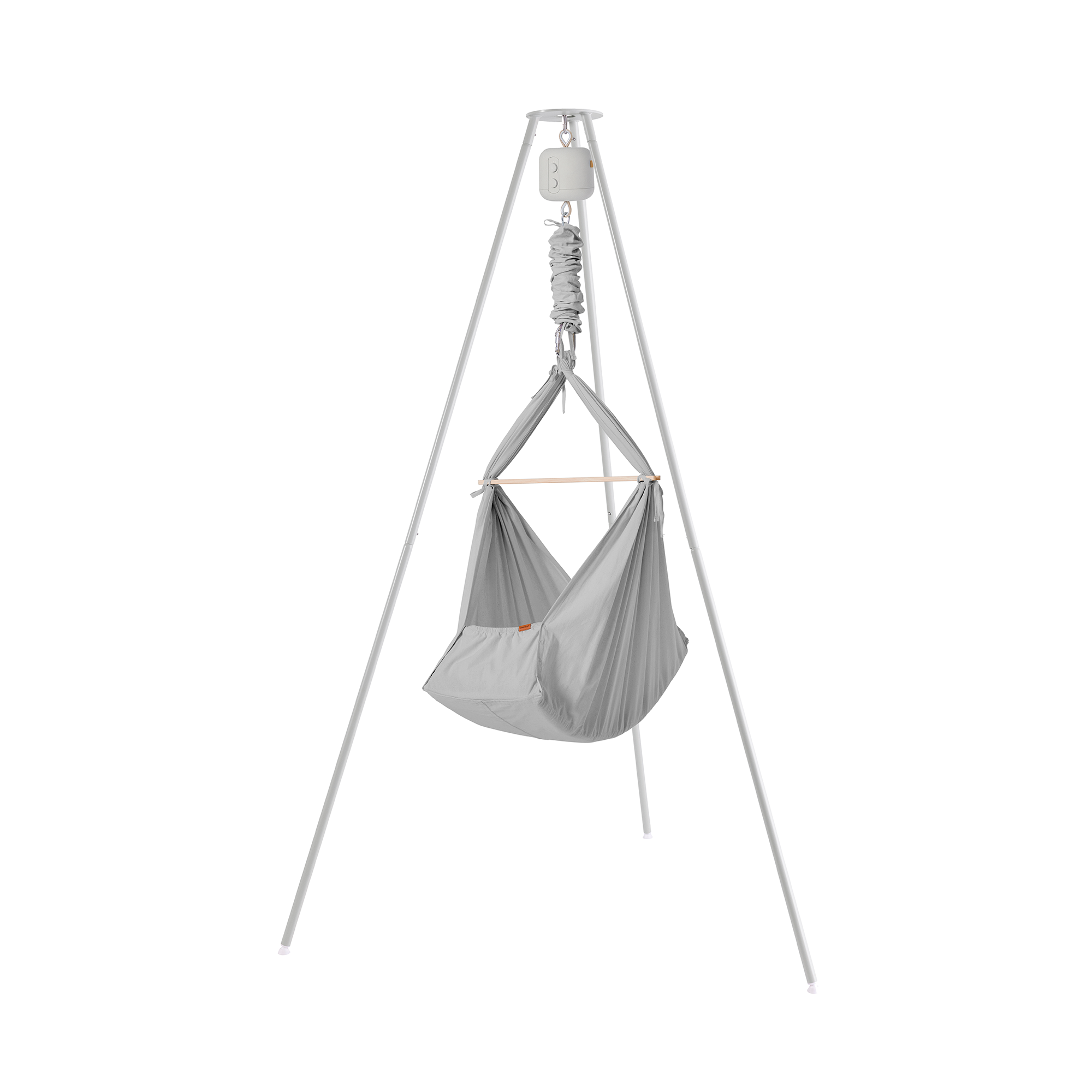 MEMBANTU Set Federwiege Basic Grey mit Ständer und Motor