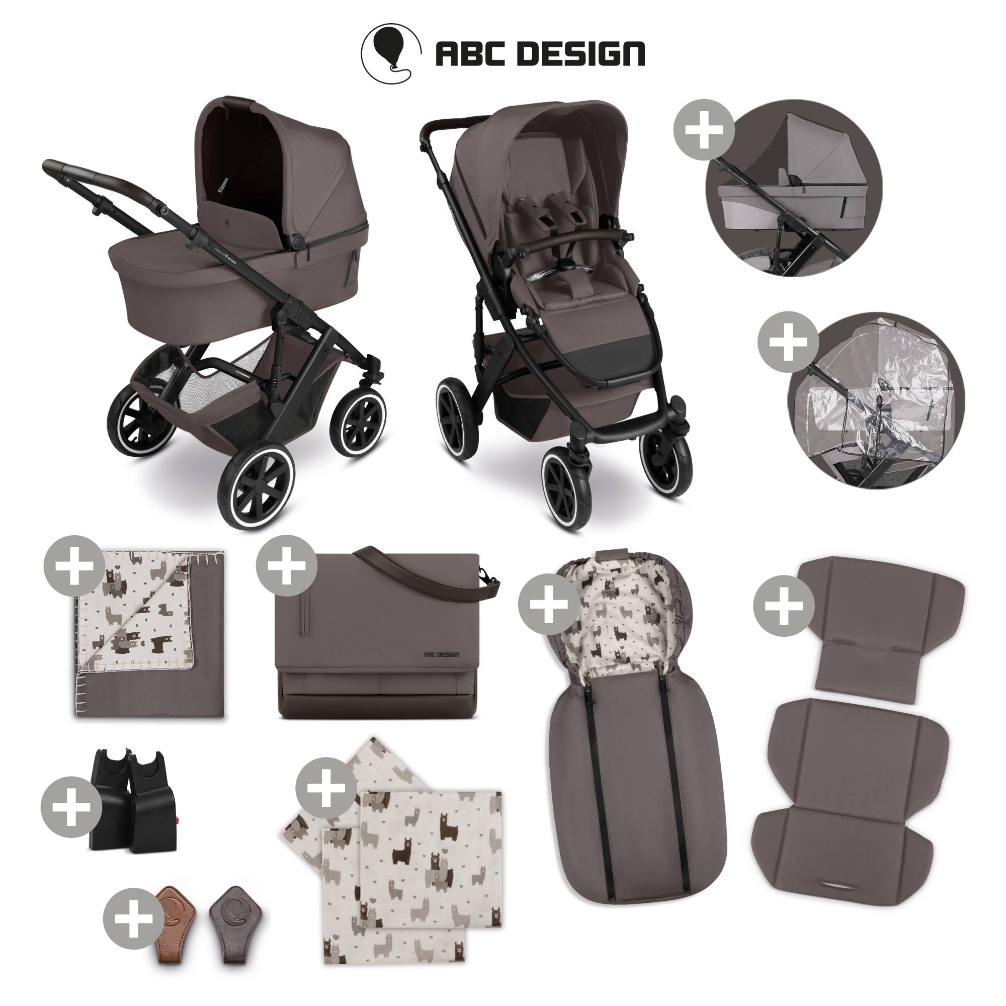 ABC DESIGN 2in1 Set Salsa 5 Air Starter Set Marron