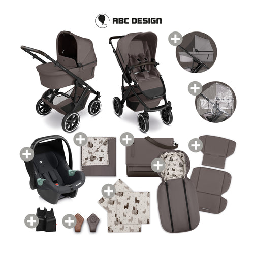 ABC DESIGN 3in1 Salsa 5 Air Starter Set Marron