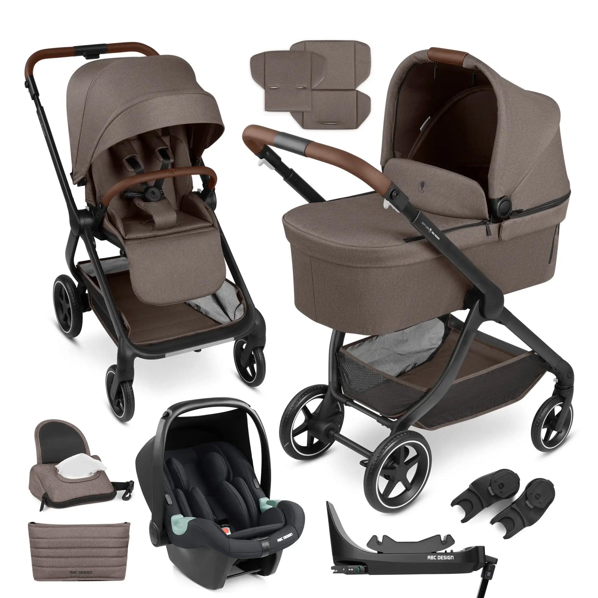 ABC DESIGN 3in1-Kinderwagen-Set City Life -