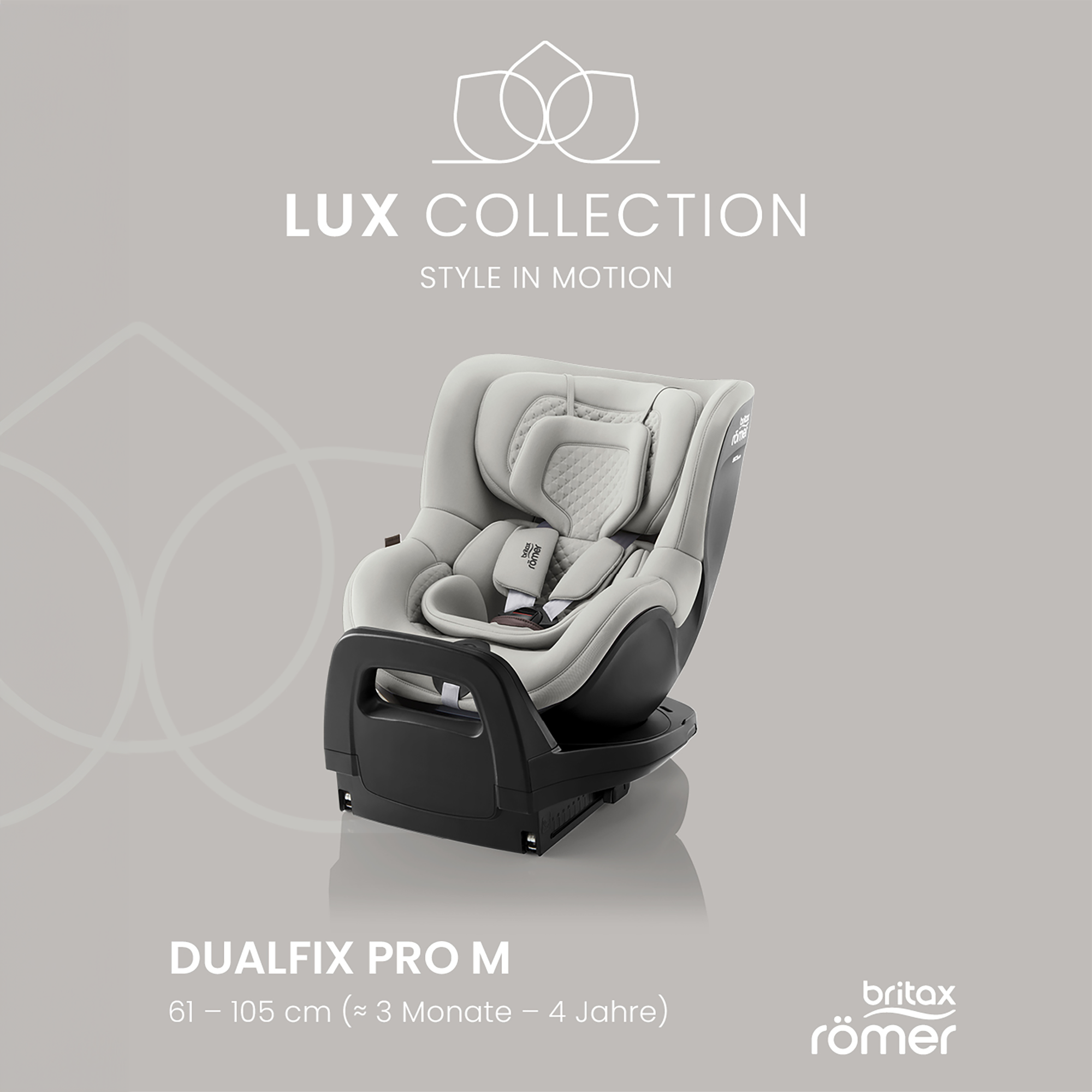 Britax Diamond DUALFIX PRO M Lux Linen Grey Diamond