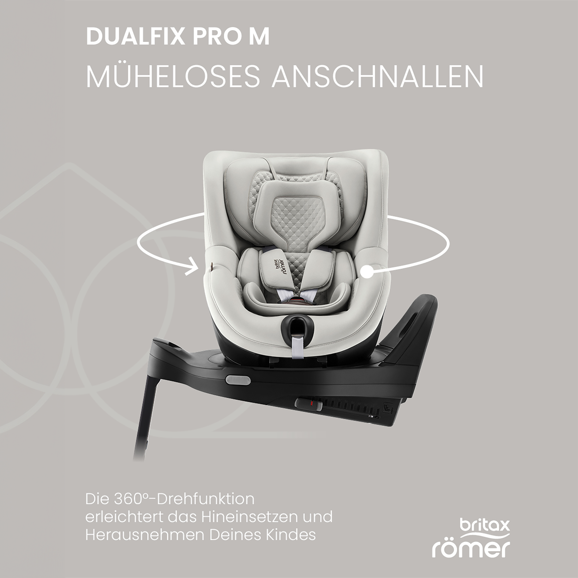 Britax Diamond DUALFIX PRO M Lux Linen Grey Diamond