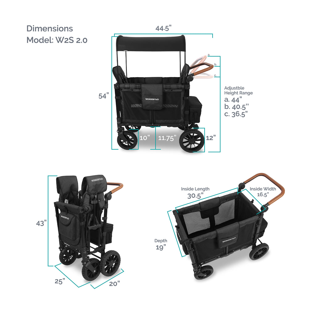 WONDERFOLD W2 Luxe Double Volcano Black
