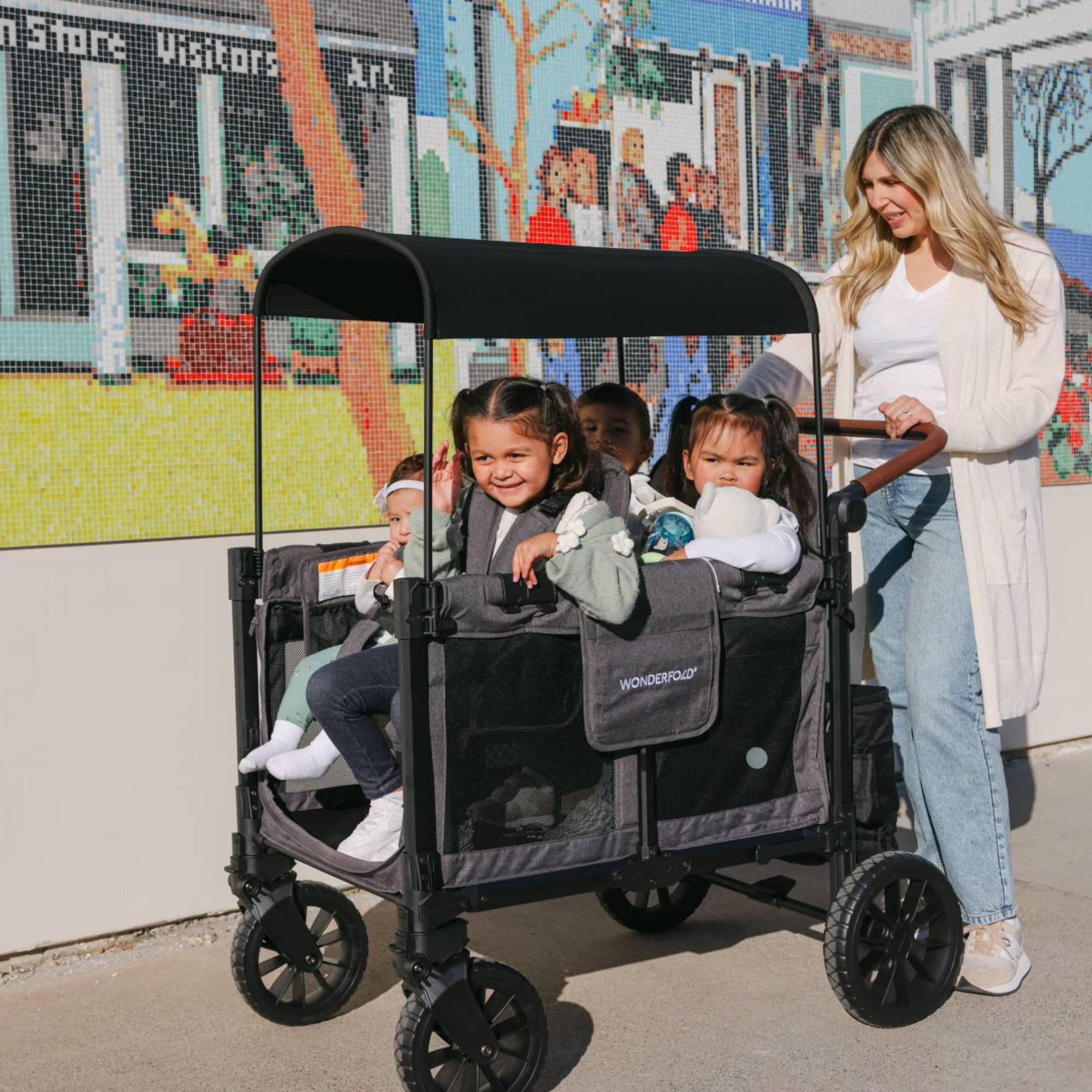 WONDERFOLD W4 Luxe Pro KinderVan Jet Black