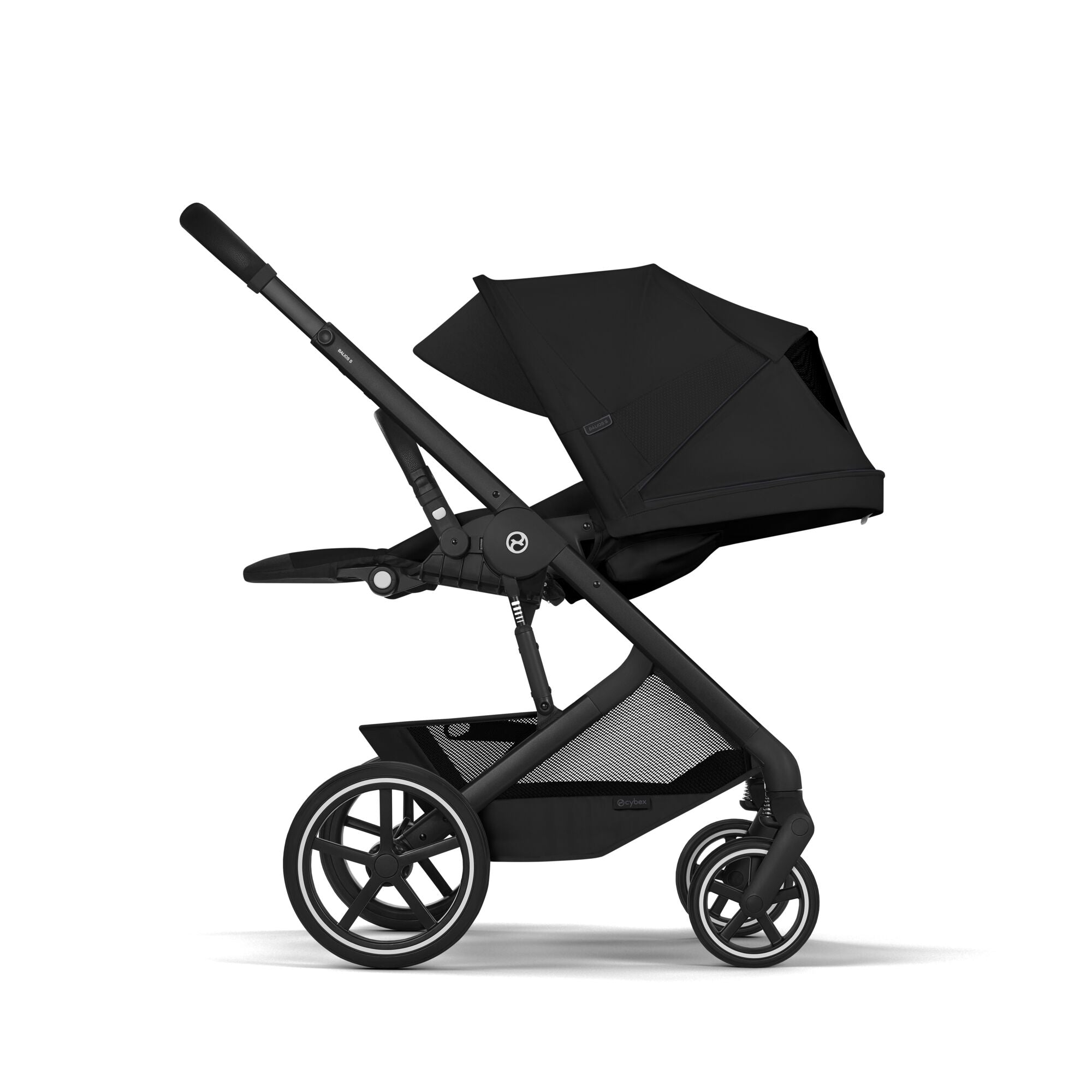 cybex Balios S Lux & Wanne Moon Black mit Rahmen in Black 26