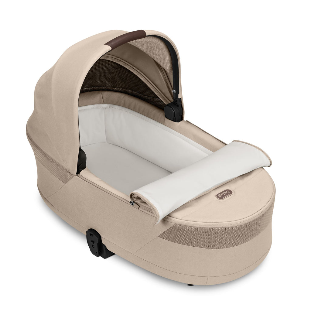 cybex Balios S Lux & Wanne Almond Beige mit Rahmen in Taupe 26