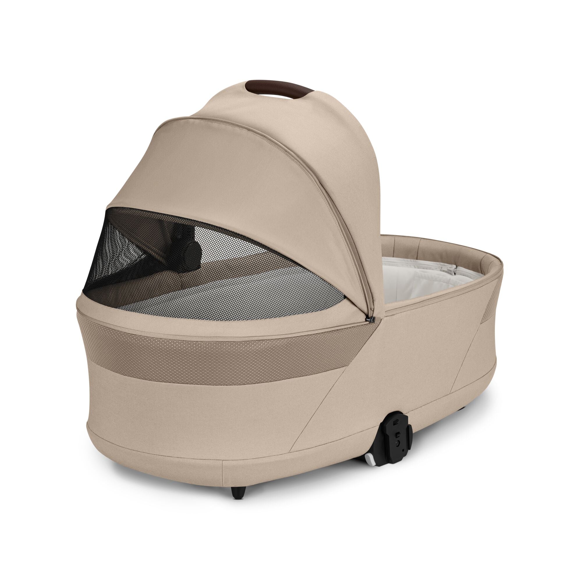 cybex Balios S Lux & Wanne Almond Beige mit Rahmen in Taupe 26