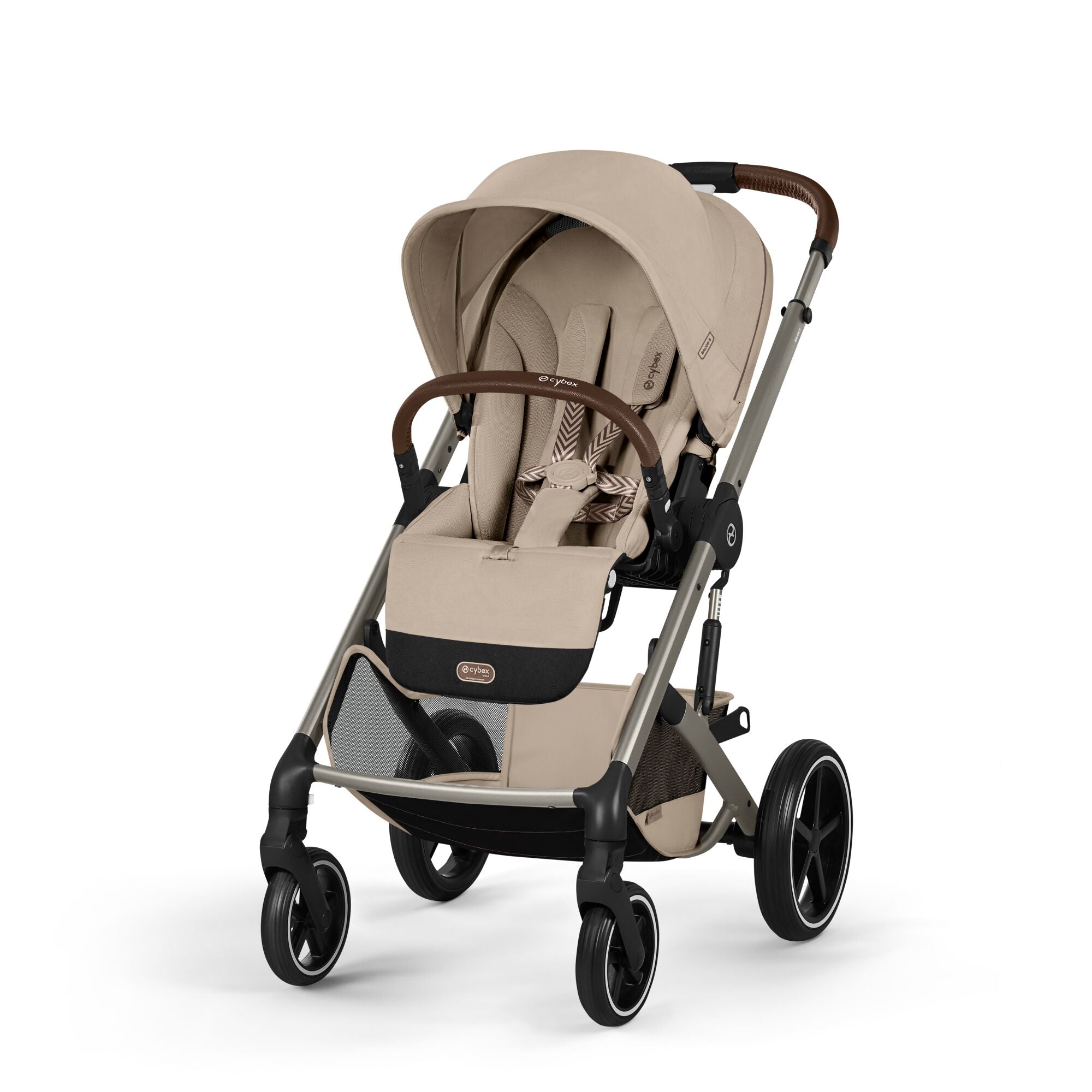 cybex Balios S Lux & Wanne Almond Beige mit Rahmen in Taupe 26