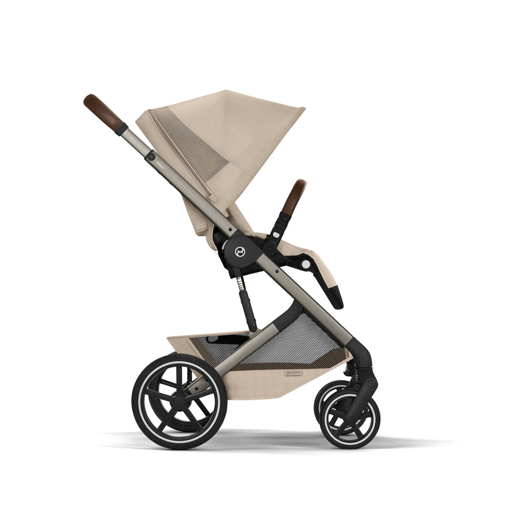cybex Balios S Lux & Wanne Almond Beige mit Rahmen in Taupe 26
