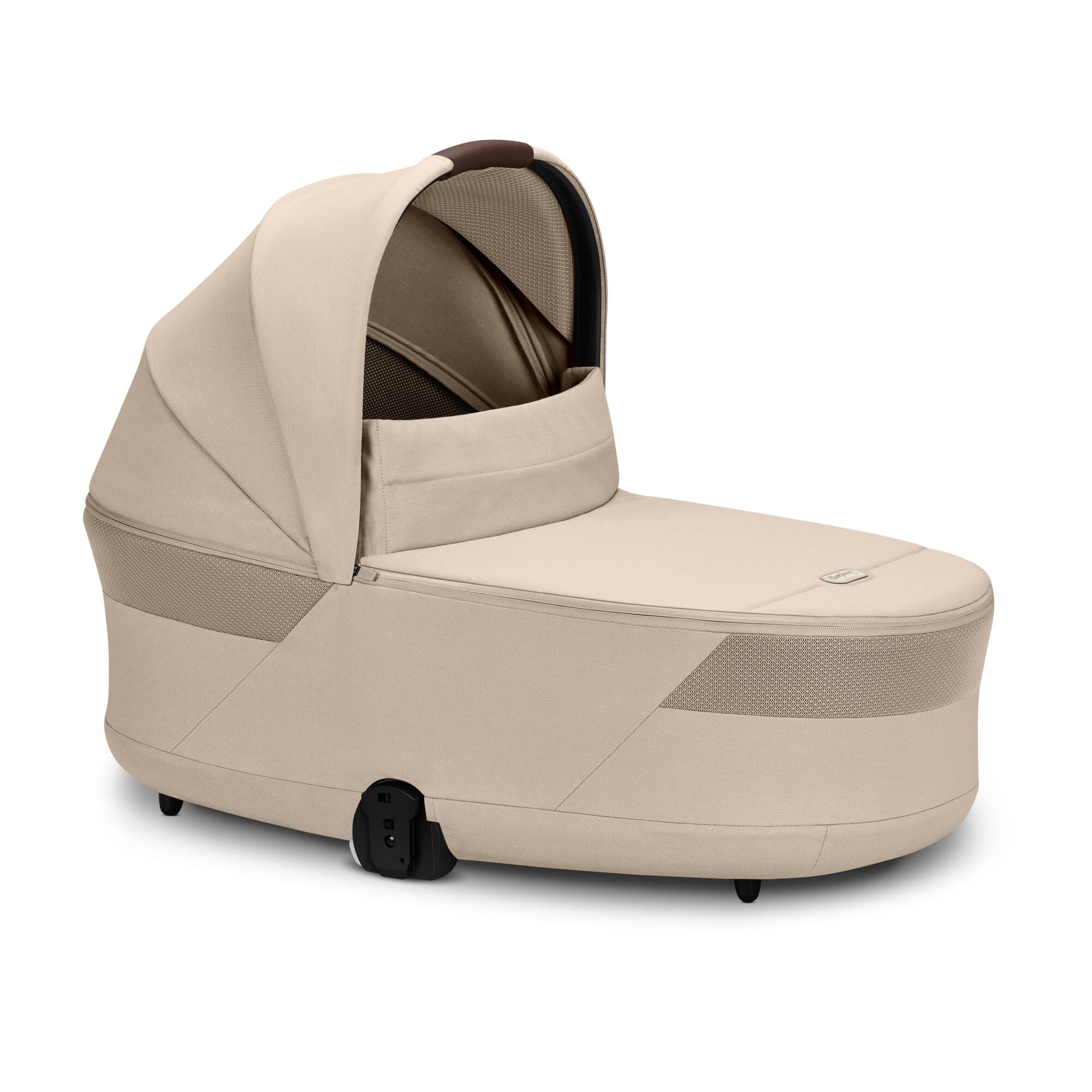 cybex Balios S Lux & Wanne Almond Beige mit Rahmen in Taupe 26