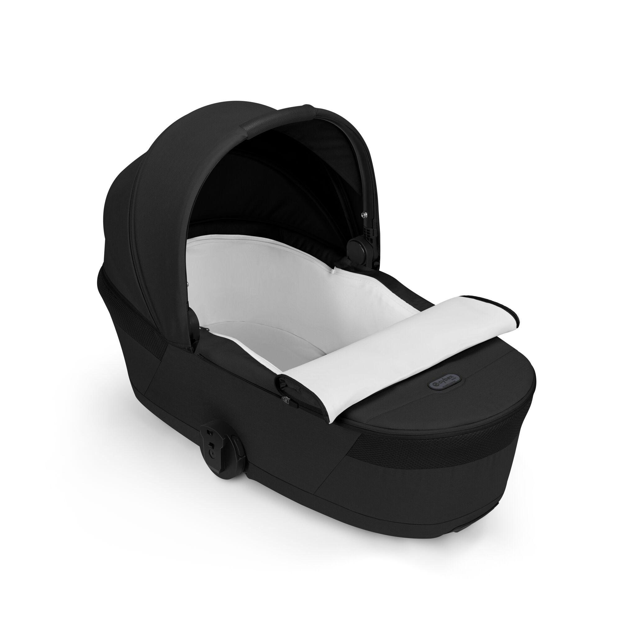 cybex Balios S Lux & faltbare Wanne Moon Black mit Rahmen in Black 26