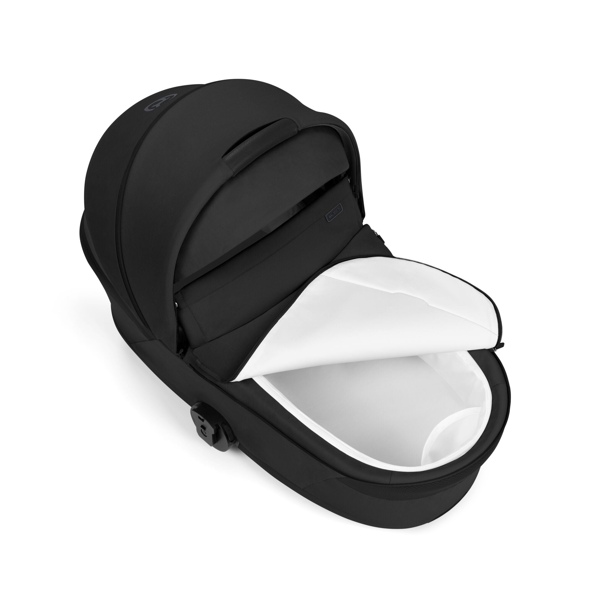 cybex Balios S Lux & faltbare Wanne Moon Black mit Rahmen in Black 26