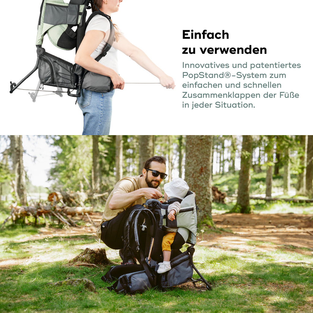 babymoov Rückentrage Moov & Hike Green
