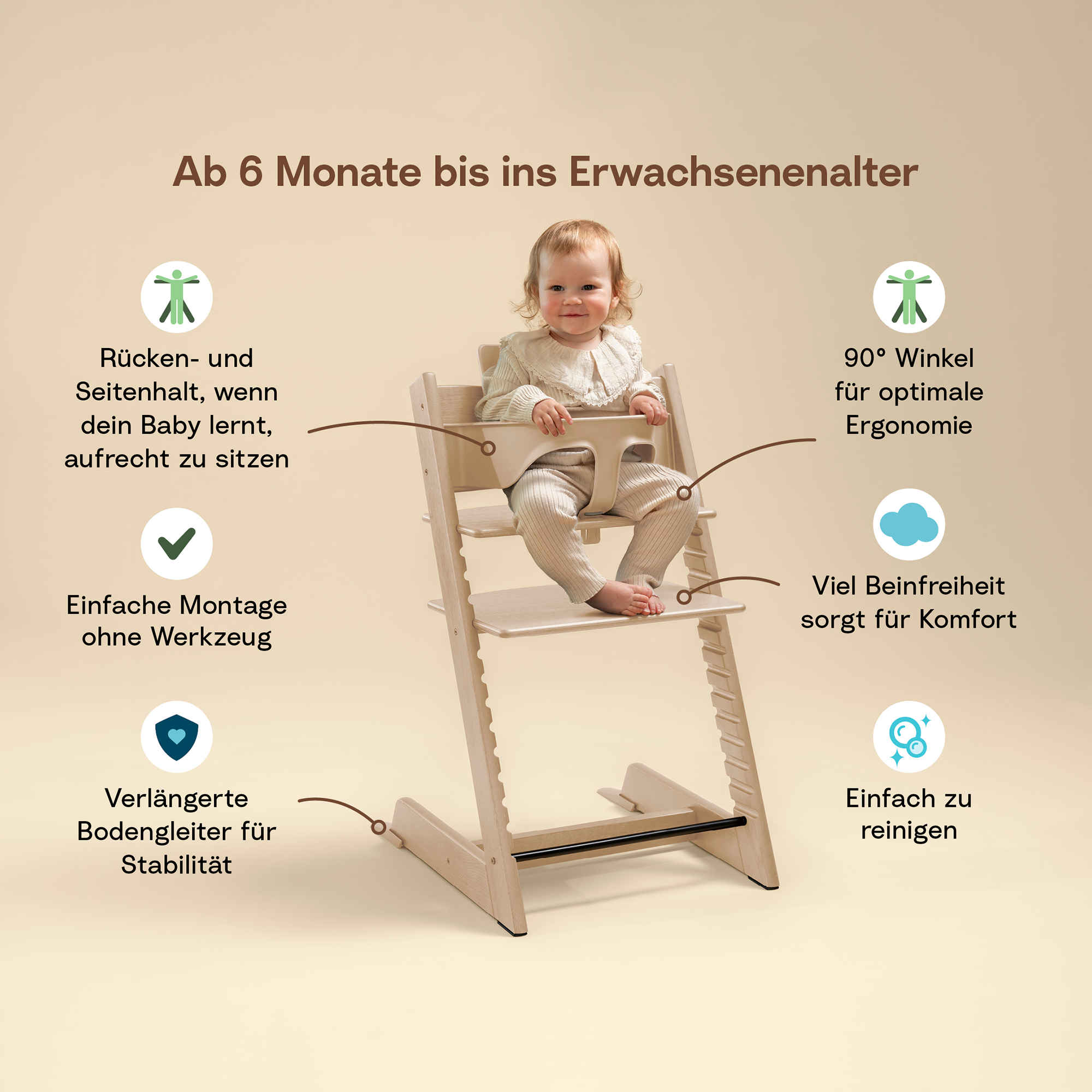 STOKKE Trio Set Tripp Trapp® Buche