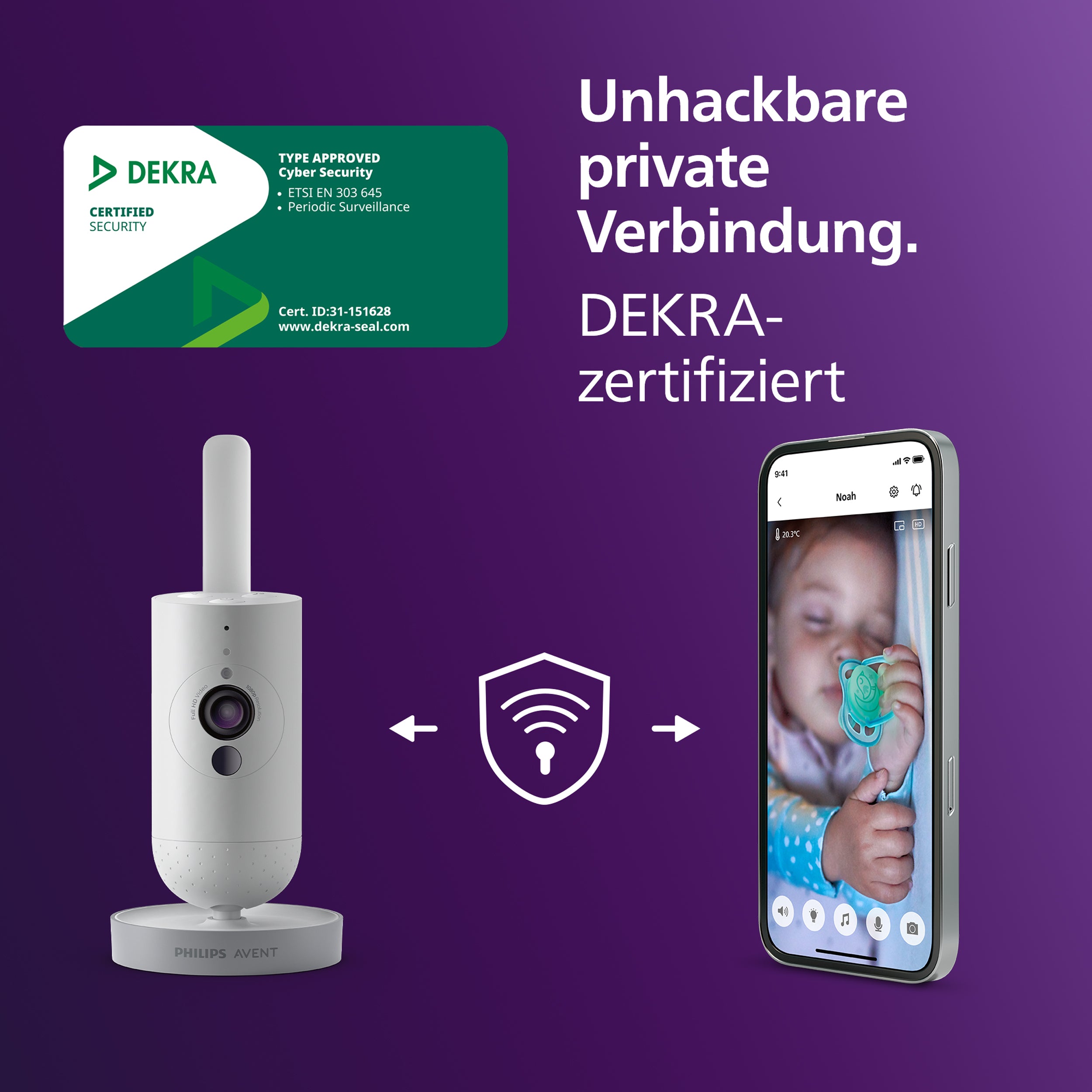 PHILIPS AVENT Connected Video Babyphone SCD953/26