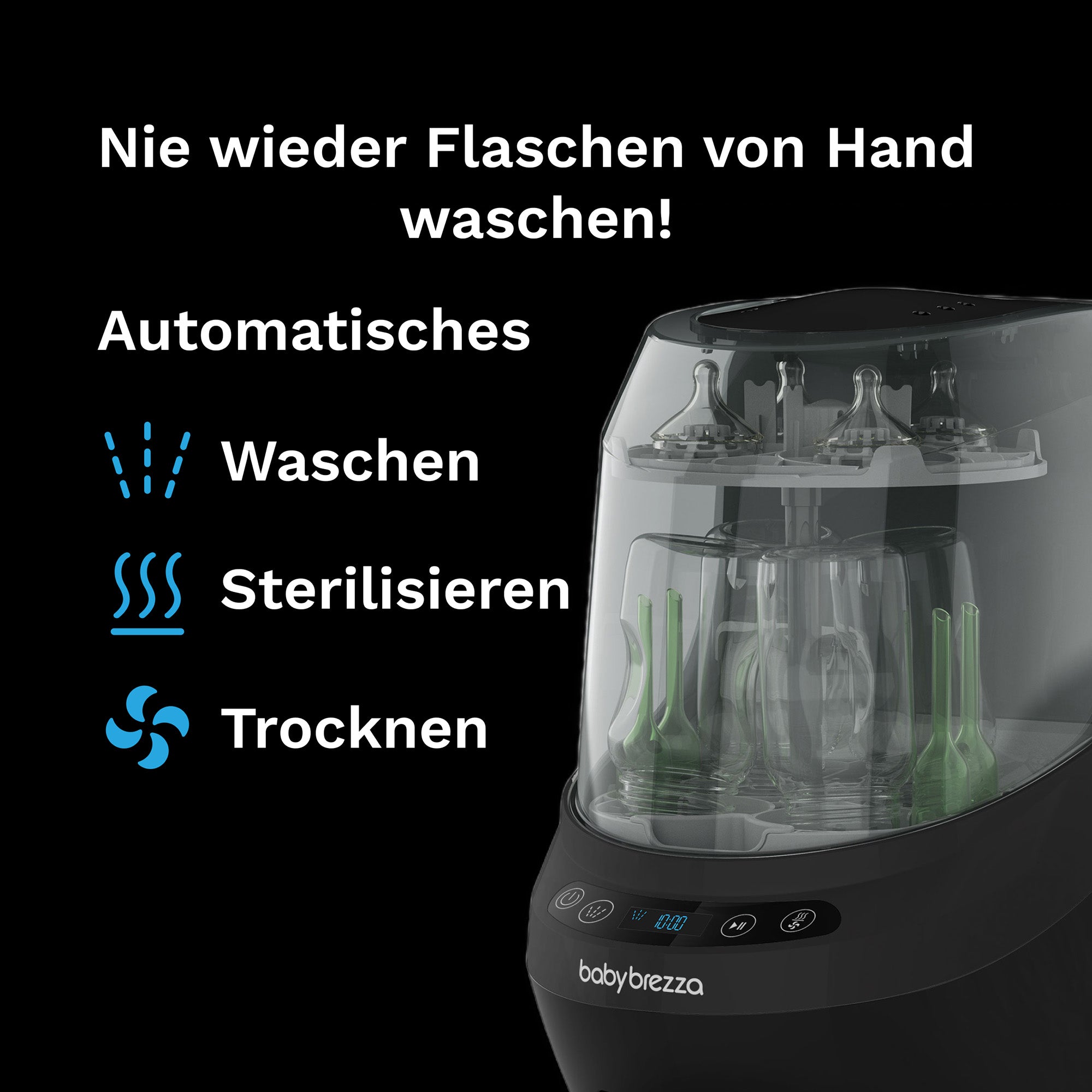 babybrezza Babyflaschenreiniger Bottle Washer Pro