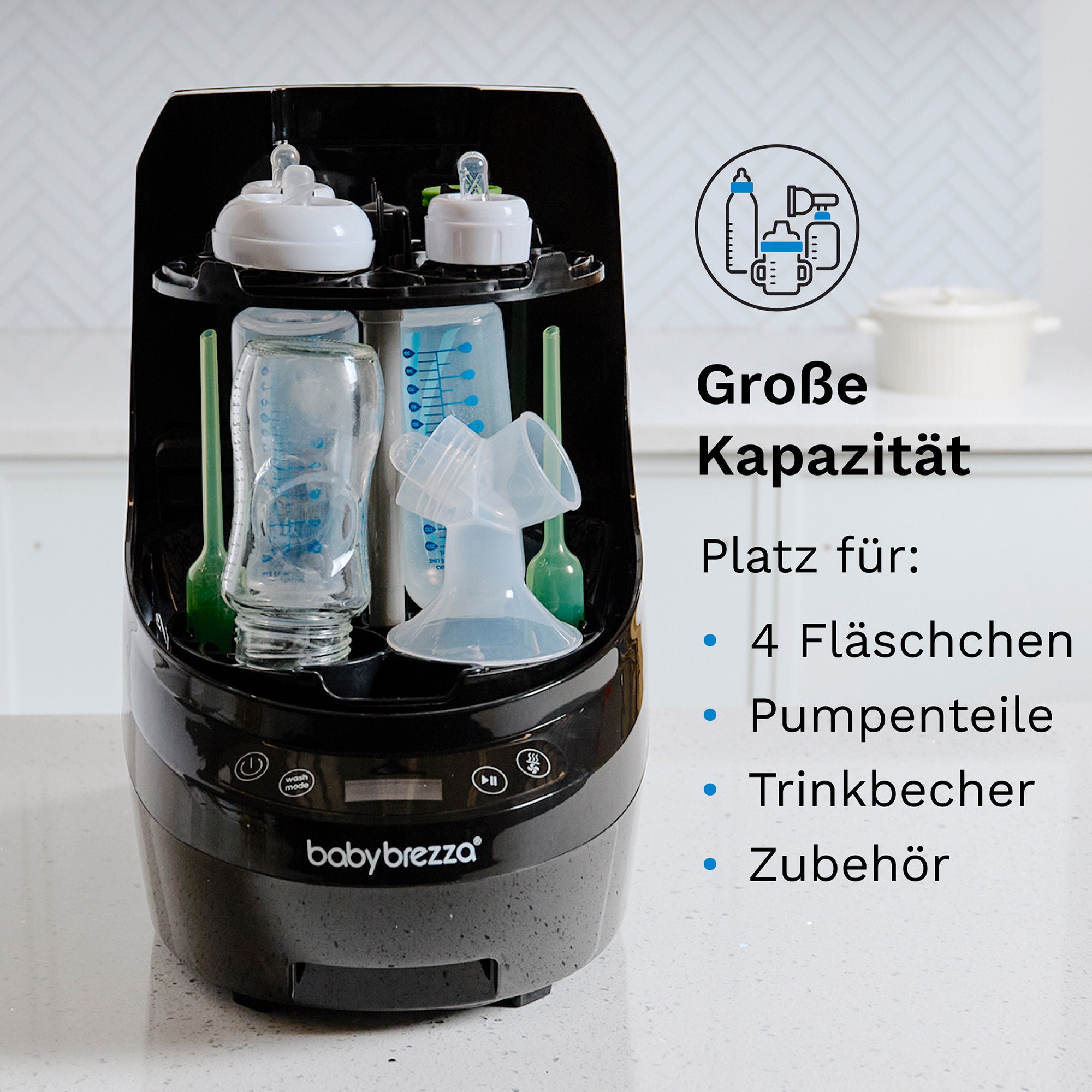 babybrezza Babyflaschenreiniger Bottle Washer Pro