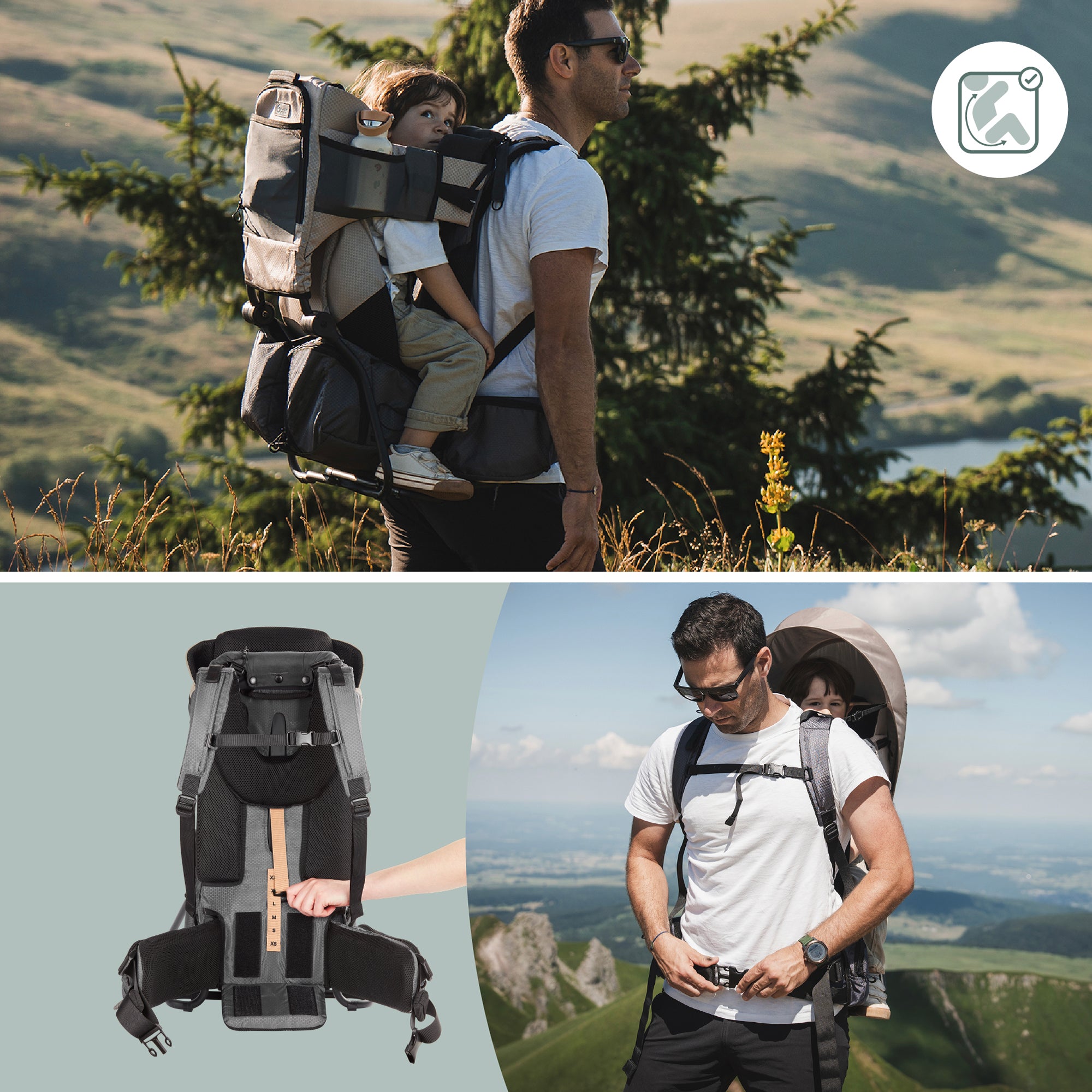 babymoov Rückentrage Moov & Hike Dune