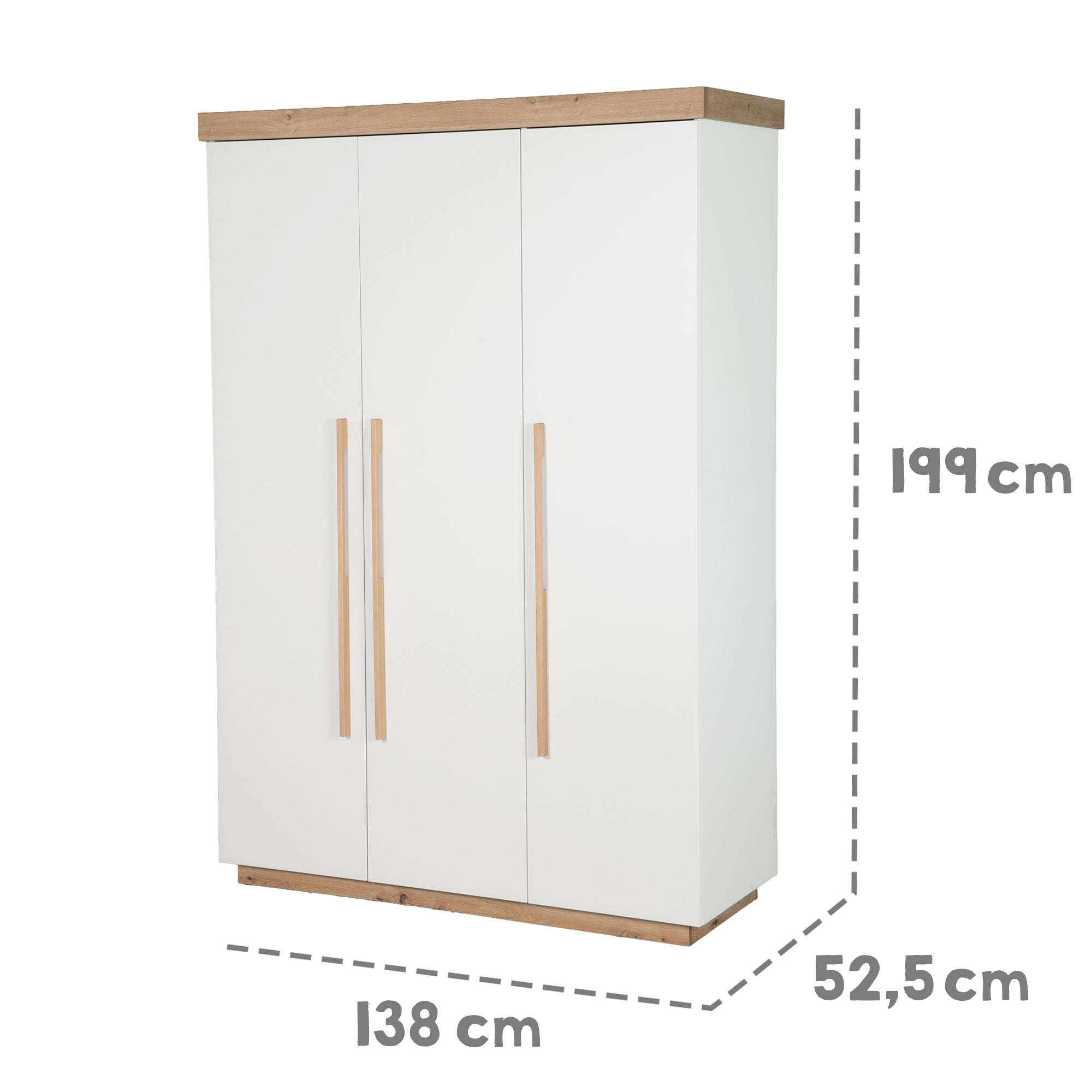roba 3-türiger Kleiderschrank Lumo