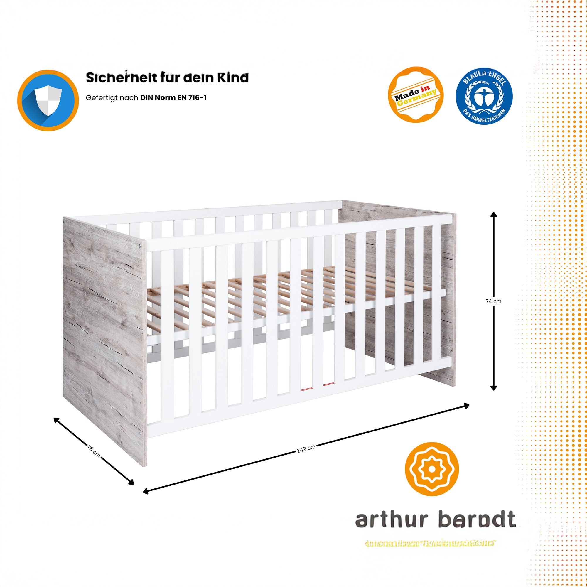 Arthur Berndt Gitterbett Bente
