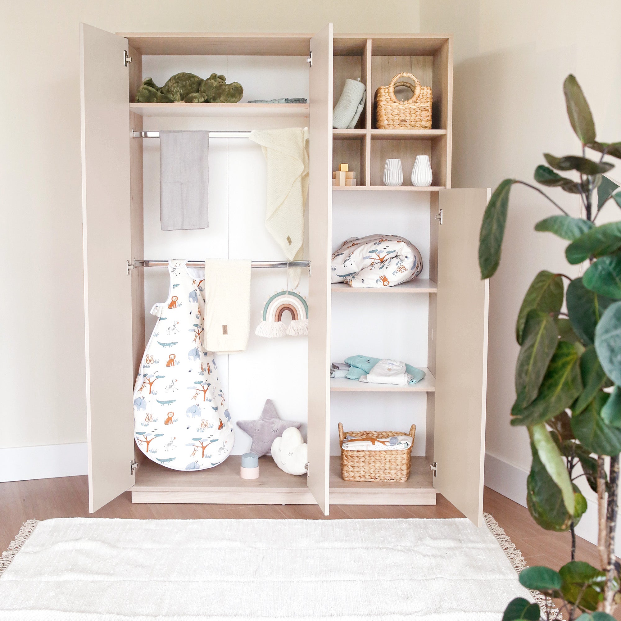 roba 3-türiger Kleiderschrank Elva in Cashmere