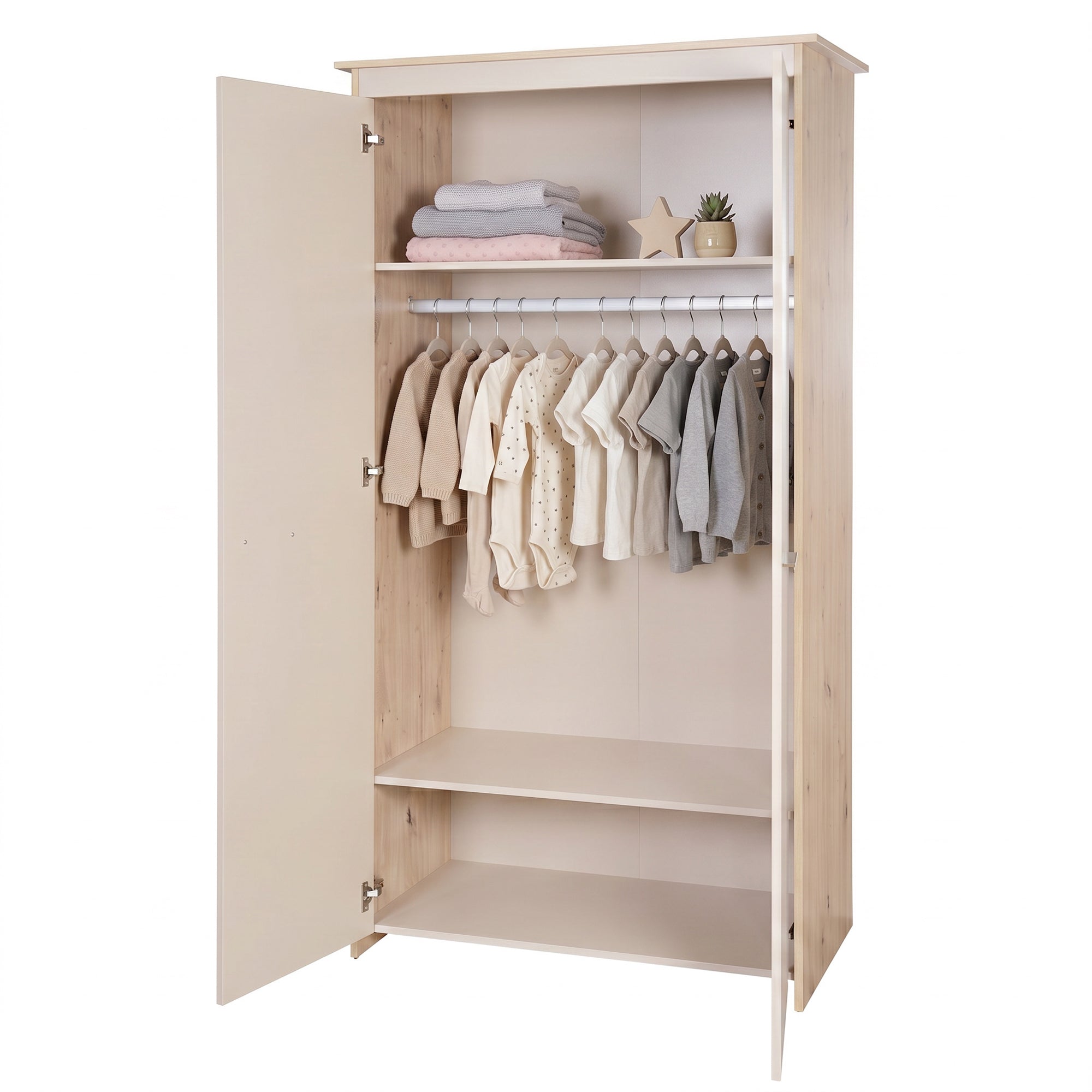 roba 2-türiger Kleiderschrank Amina