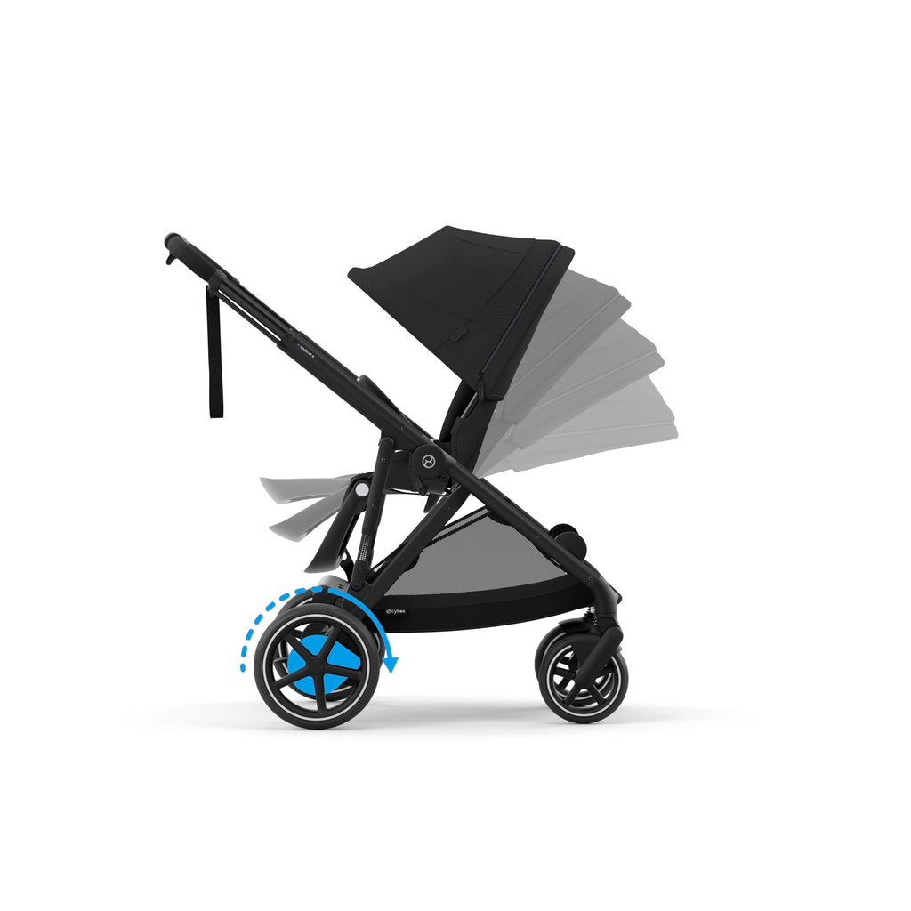 cybex PLATINUM Set e-Gazelle S Moon Black mit Wanne