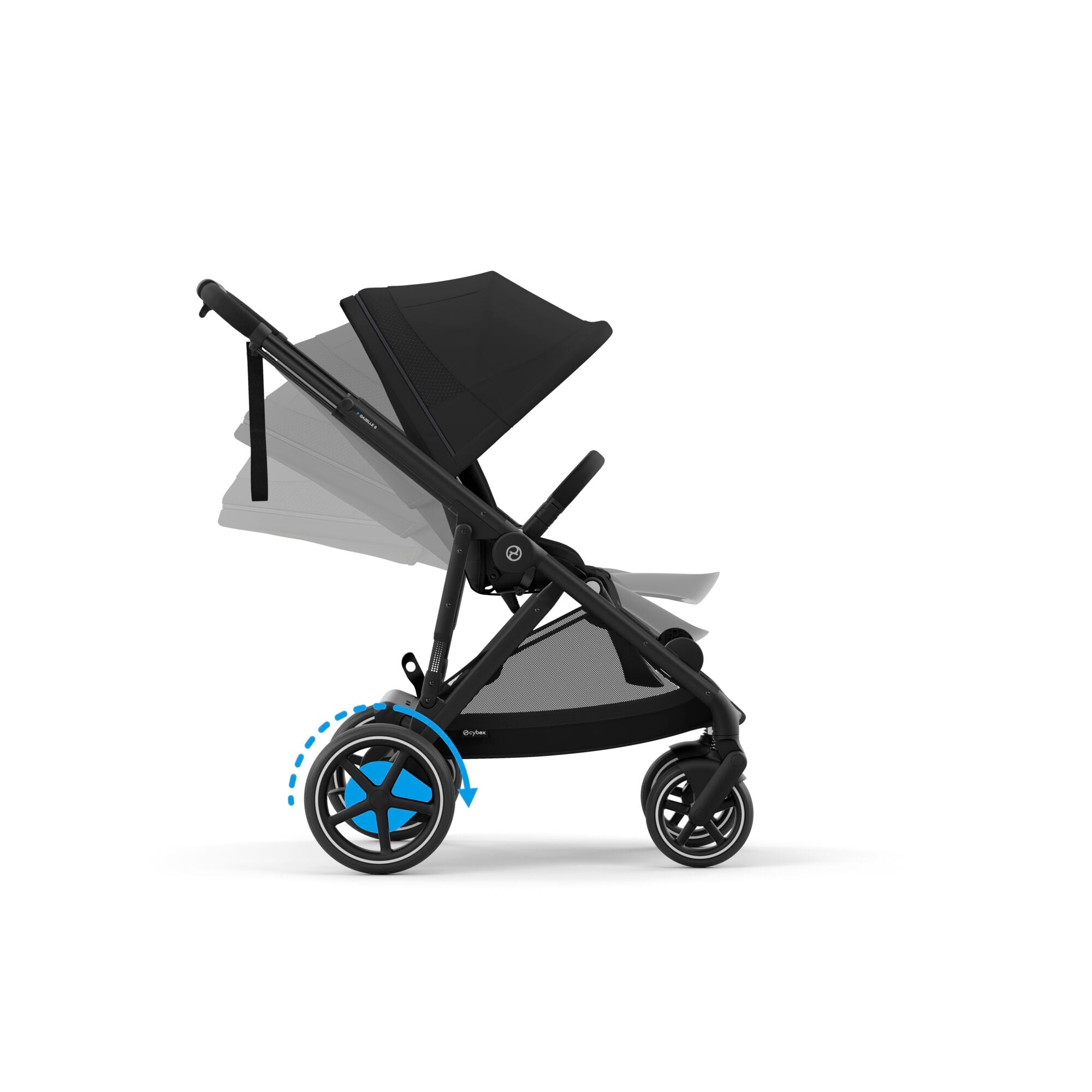 cybex PLATINUM Set e-Gazelle S Moon Black mit Wanne