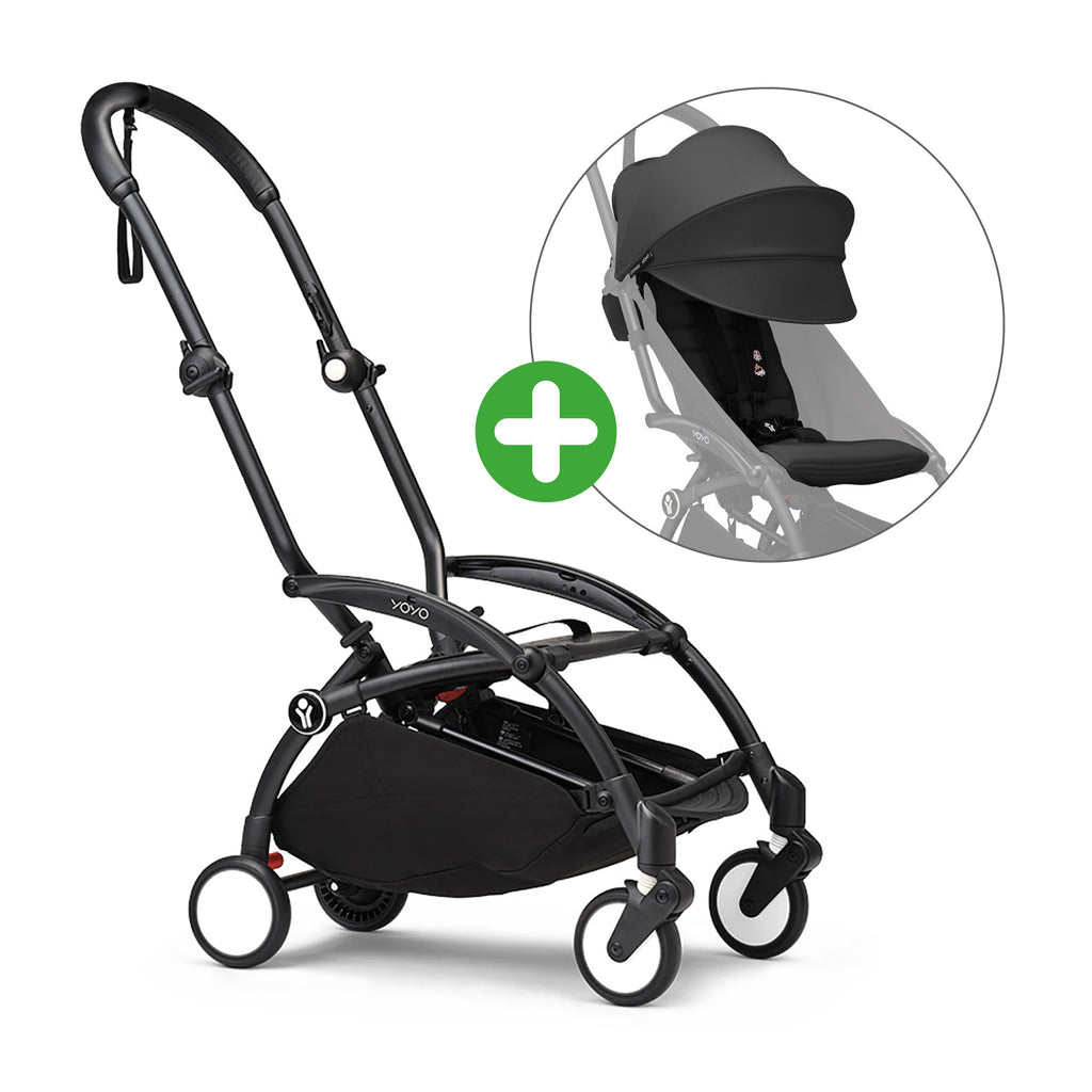 STOKKE Set YOYO³ Gestell Black mit 6+ Textilset