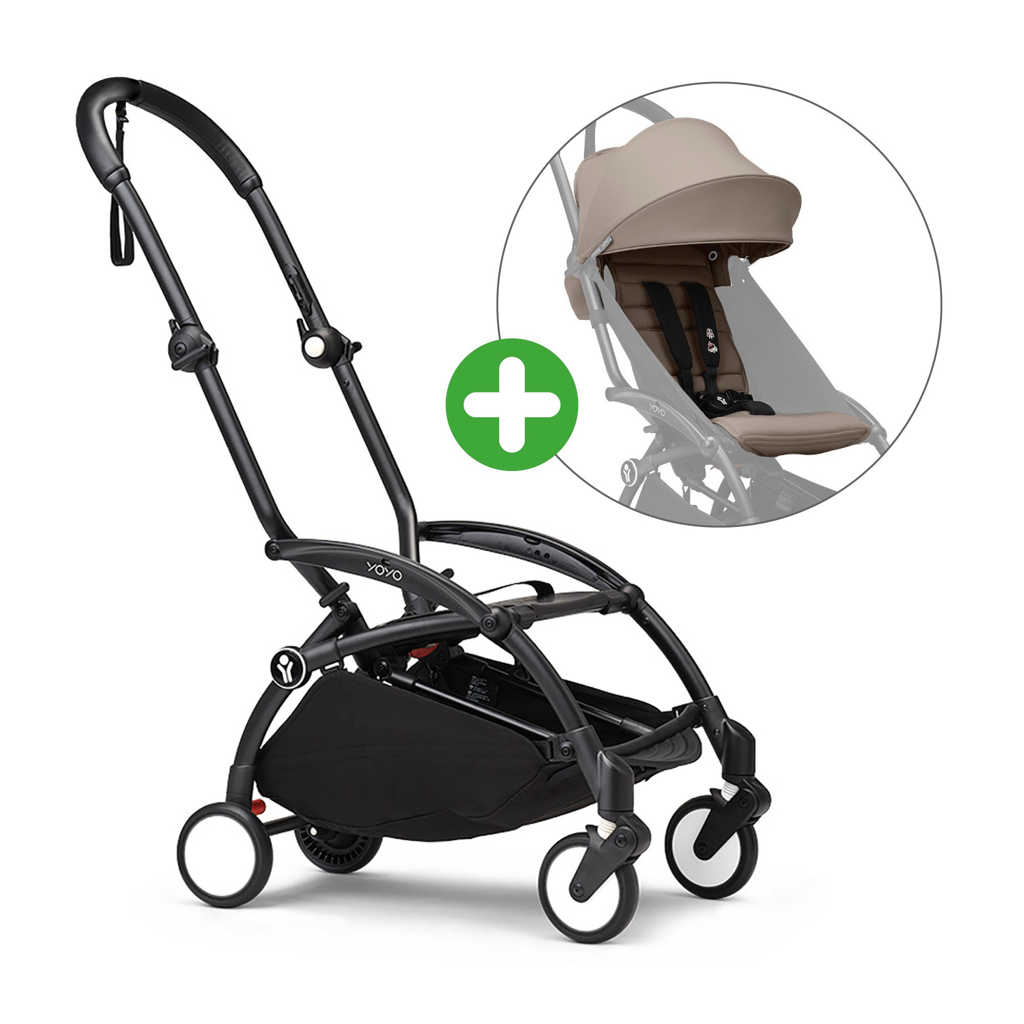 STOKKE Set YOYO³ Gestell Black mit 6+ Textilset