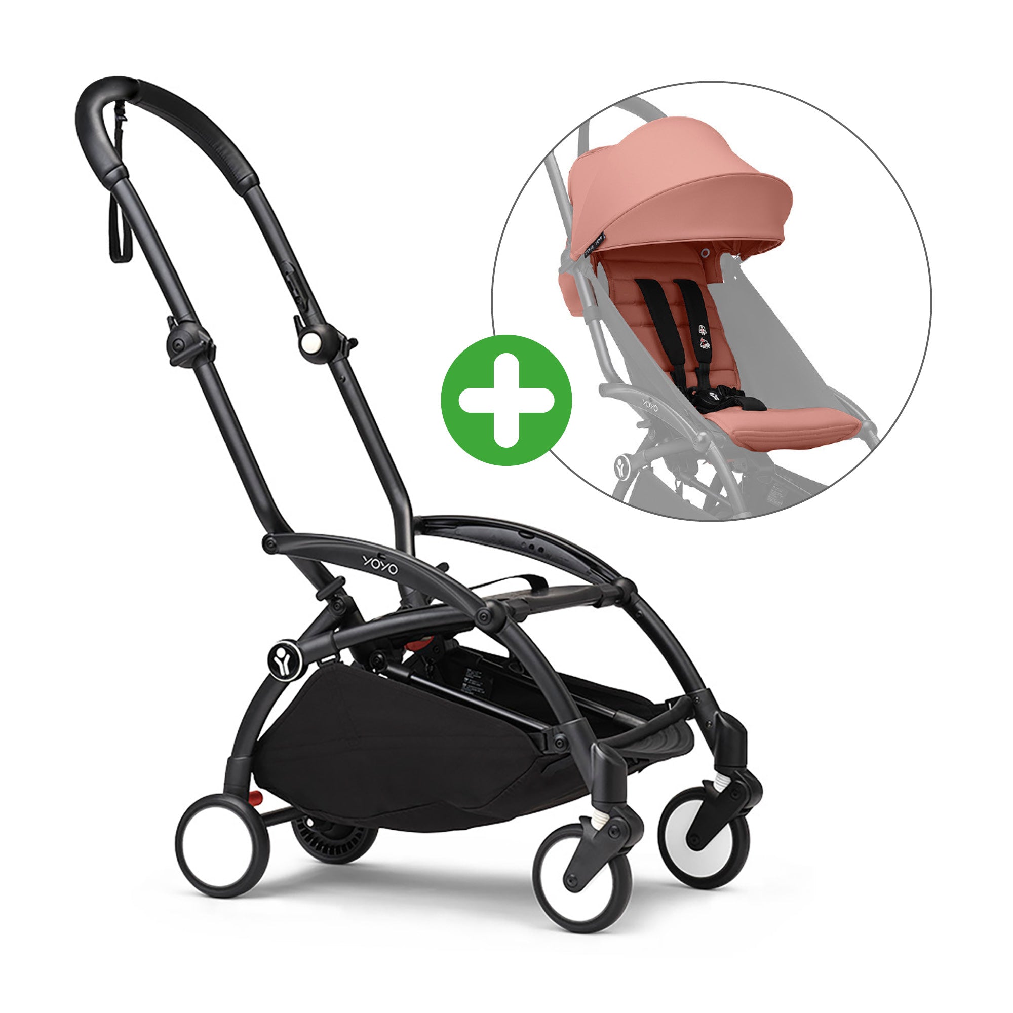 STOKKE Set YOYO³ Gestell Black mit 6+ Textilset