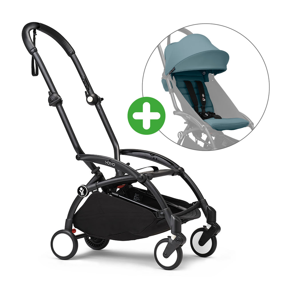 STOKKE Set YOYO³ Gestell Black mit 6+ Textilset