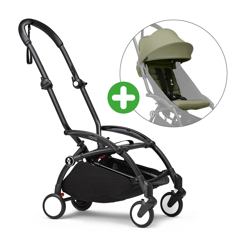 STOKKE Set YOYO³ Gestell Black mit 6+ Textilset