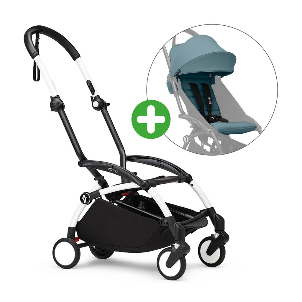 STOKKE Set YOYO³ Gestell Weiß mit 6+ Textilset