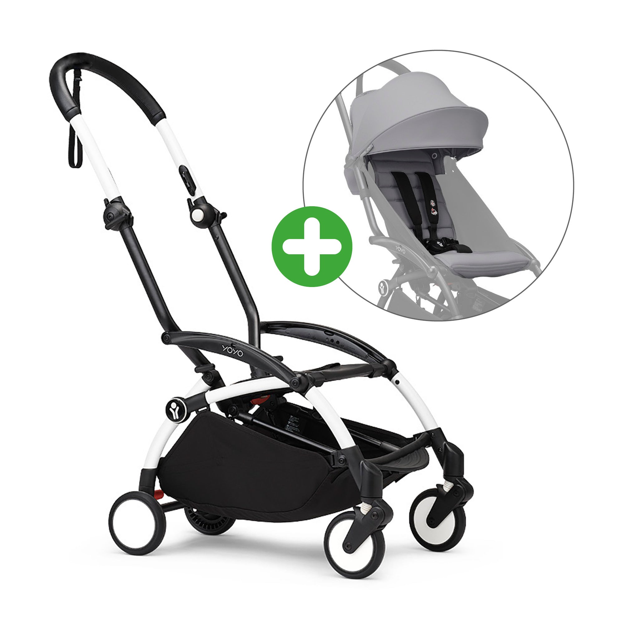 STOKKE Set YOYO³ Gestell Weiß mit 6+ Textilset